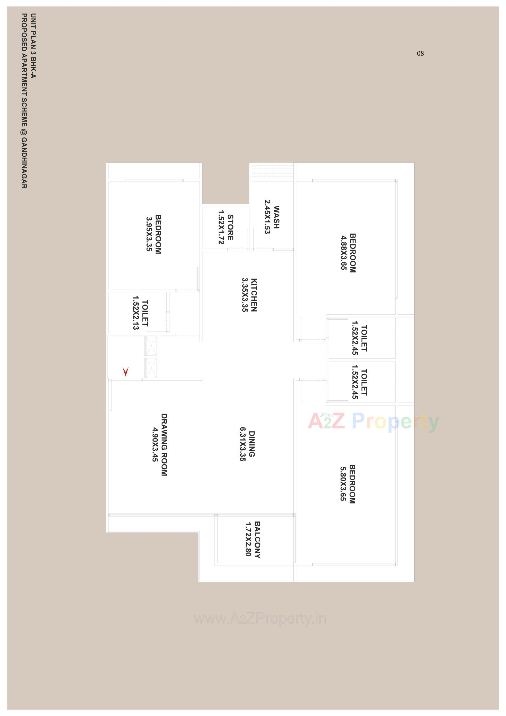 Layout of real estate project The Midas located at Kudasan, Gandhinagar, Gujarat
