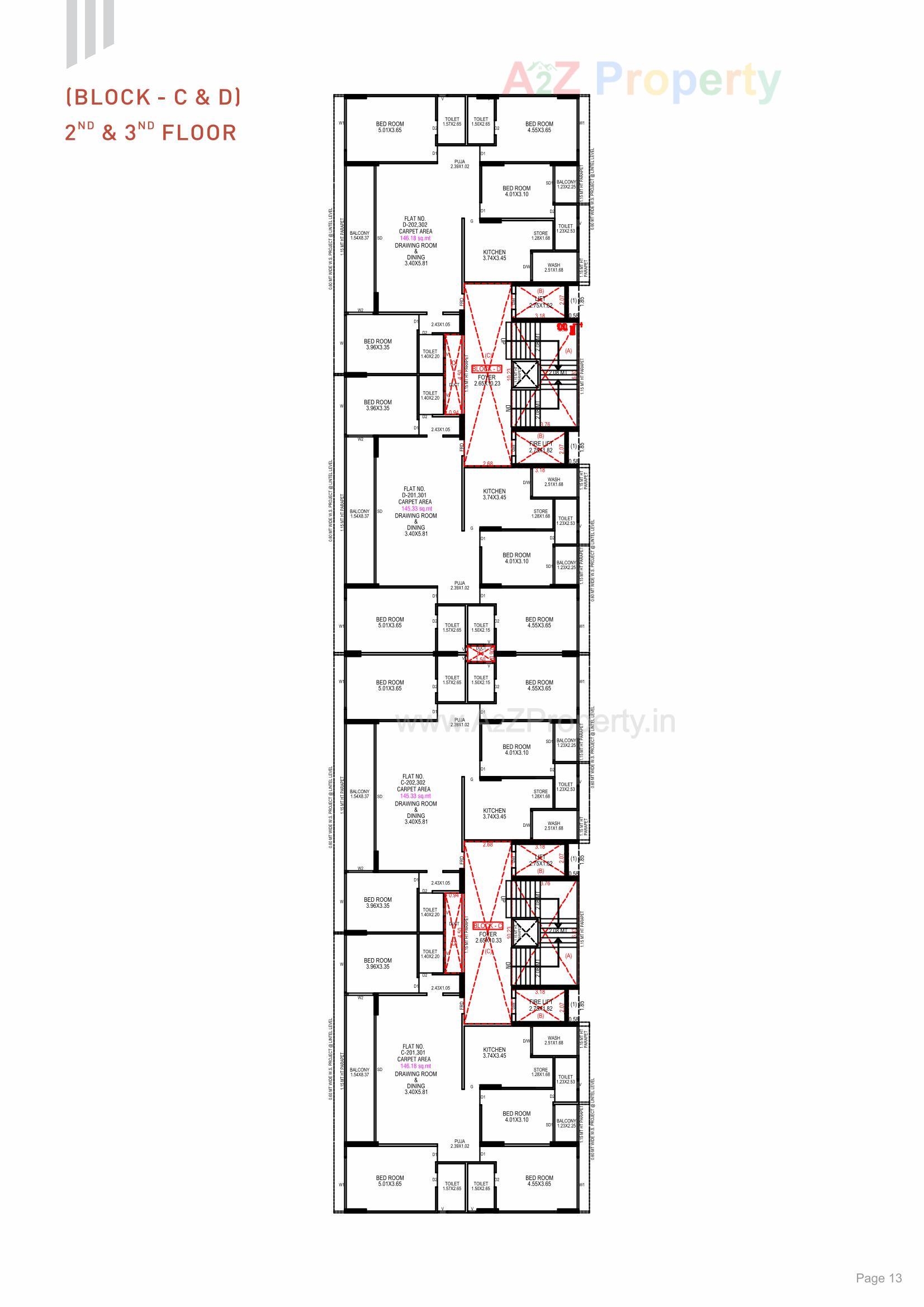 Layout of real estate project The Nest located at Khoraj, Gandhinagar, Gujarat