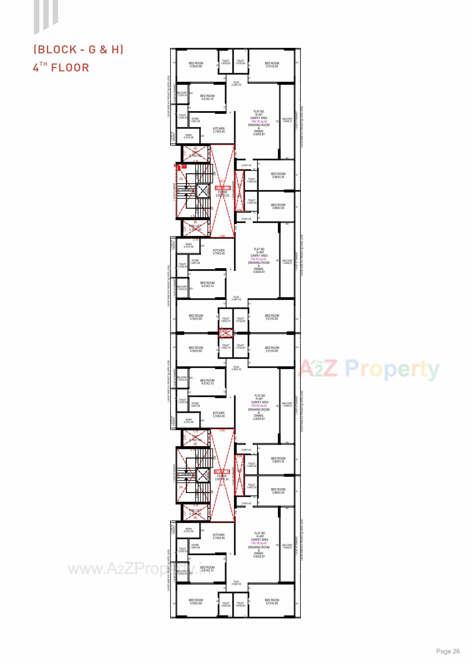 Layout of real estate project The Nest located at Khoraj, Gandhinagar, Gujarat