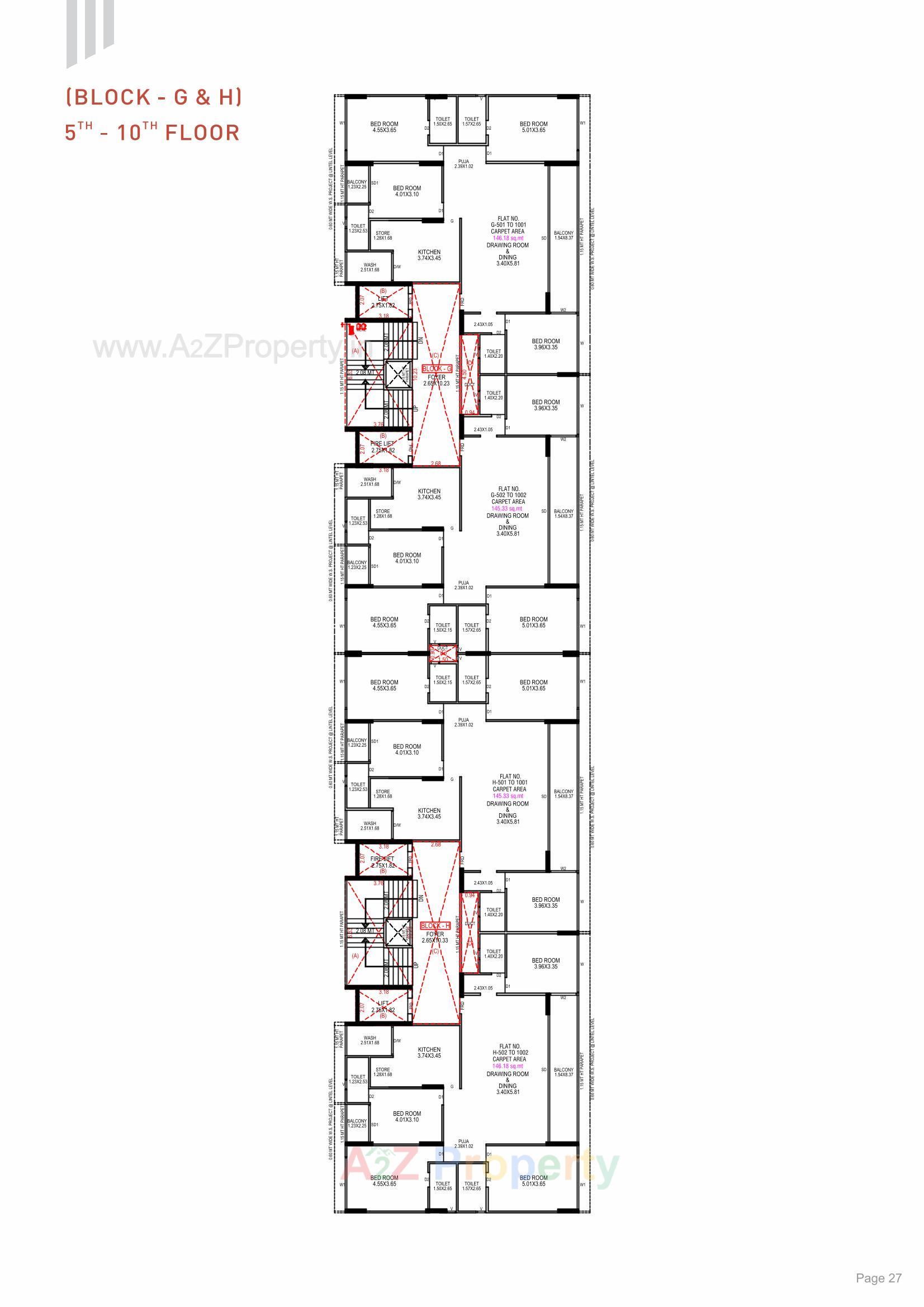 Layout of real estate project The Nest located at Khoraj, Gandhinagar, Gujarat