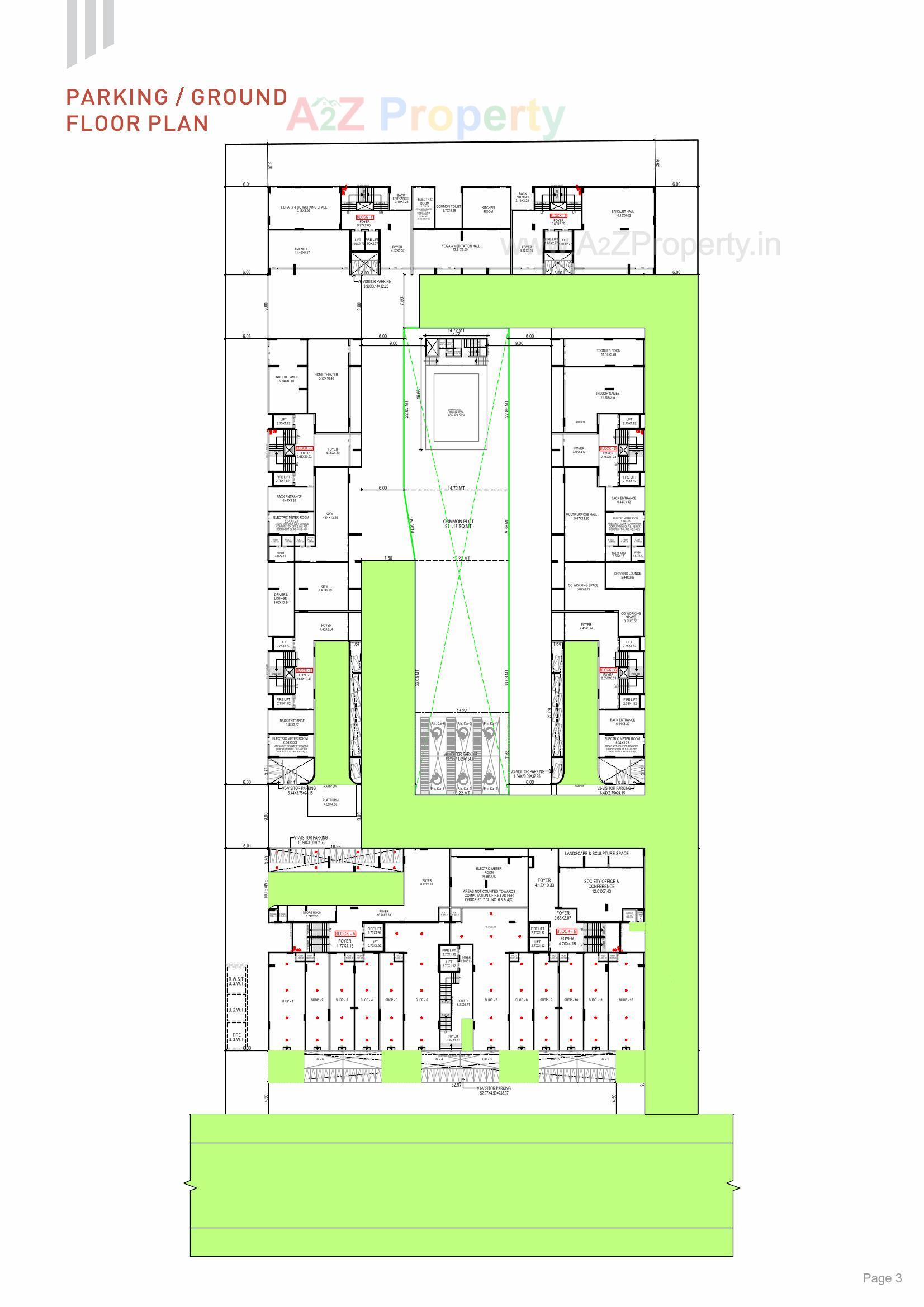 Layout of real estate project The Nest located at Khoraj, Gandhinagar, Gujarat