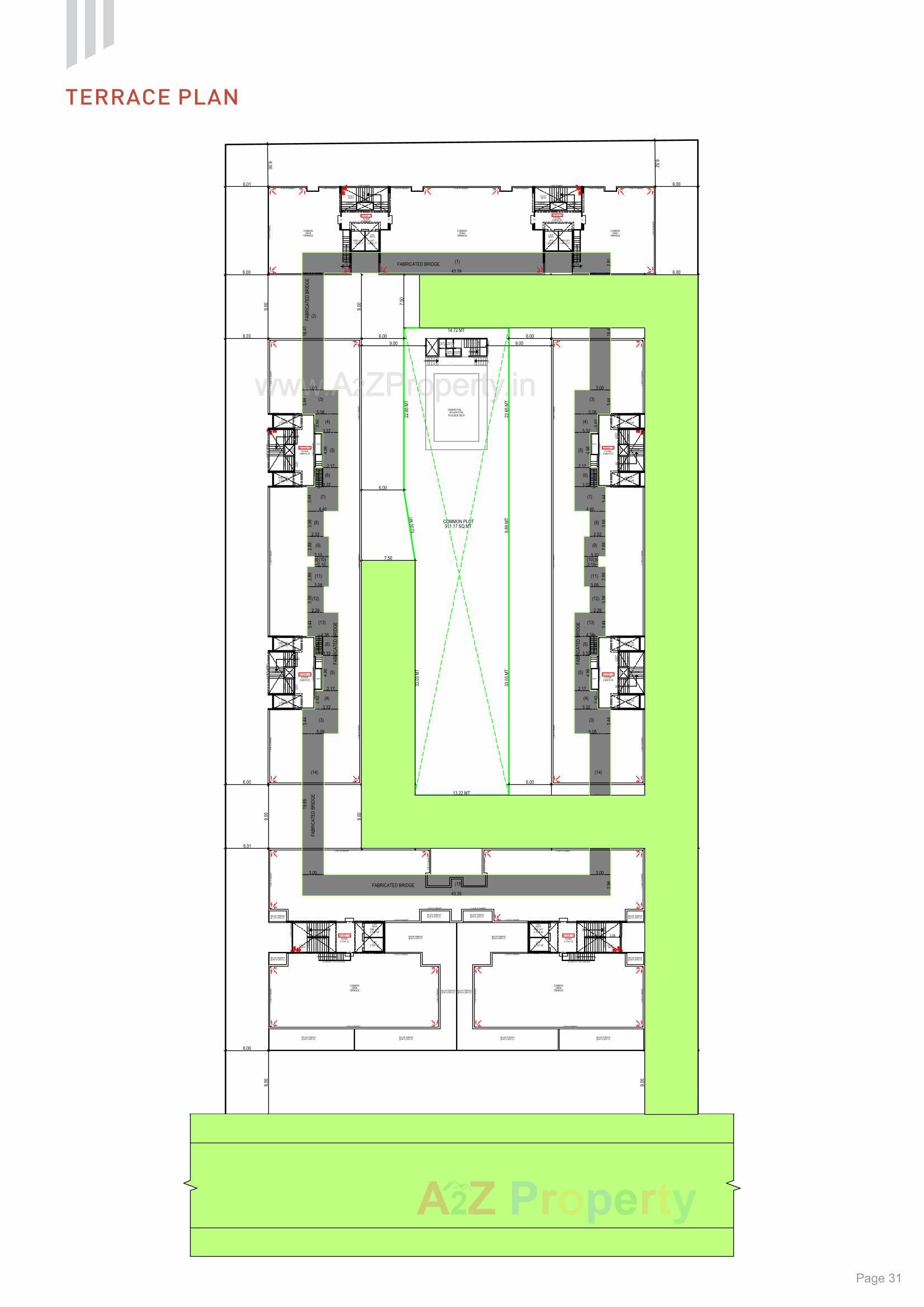 Layout of real estate project The Nest located at Khoraj, Gandhinagar, Gujarat