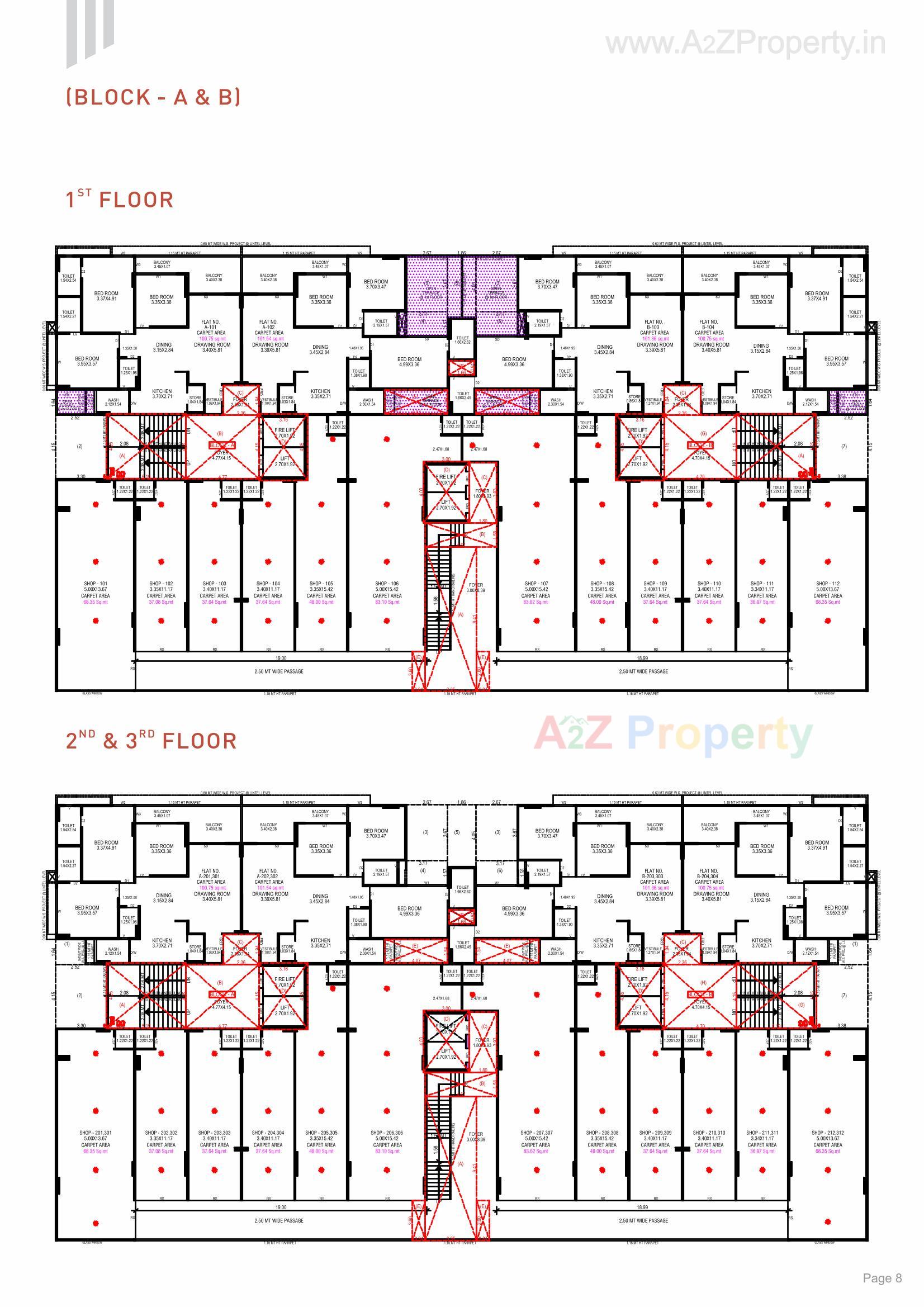 Layout of real estate project The Nest located at Khoraj, Gandhinagar, Gujarat