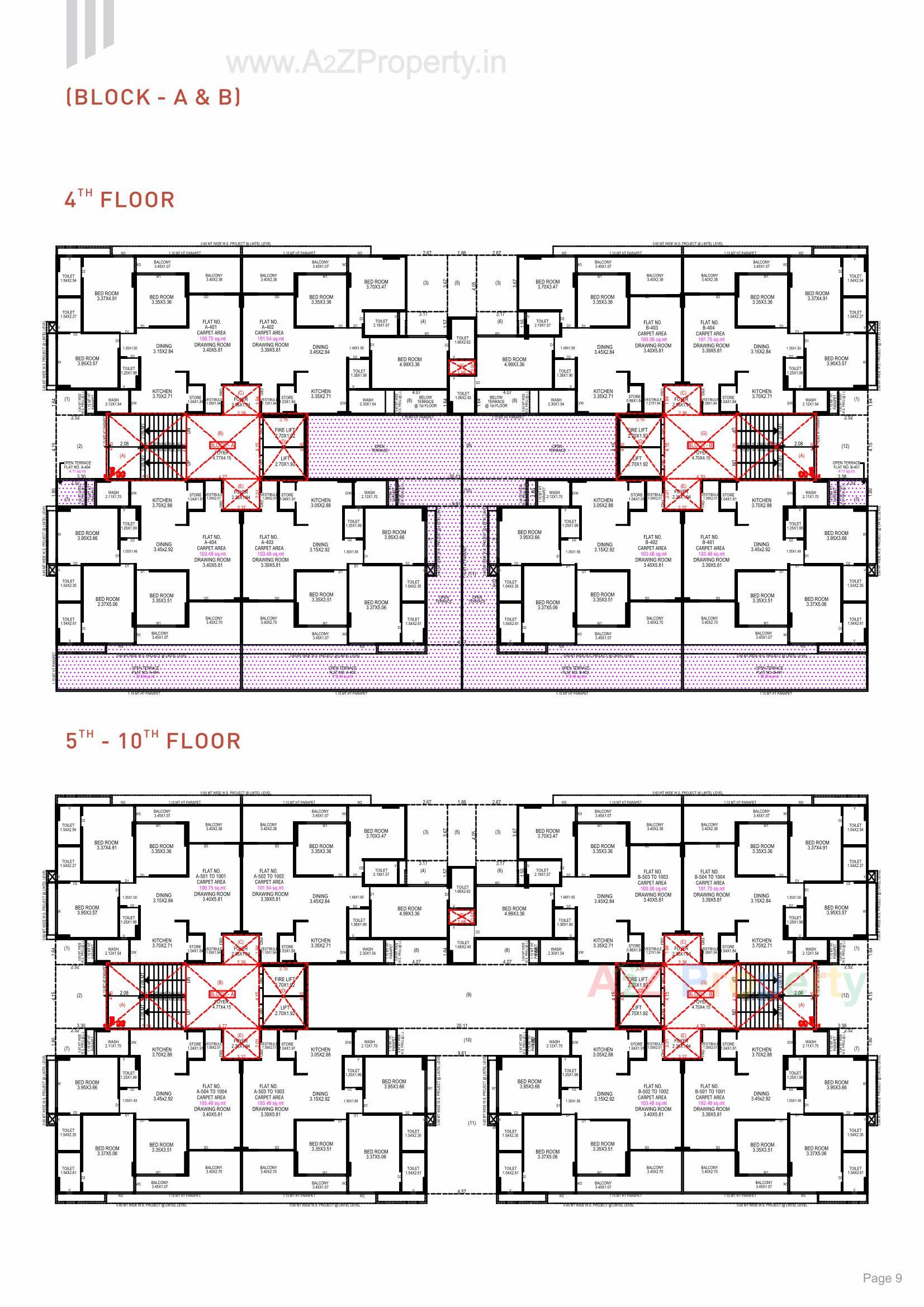 Layout of real estate project The Nest located at Khoraj, Gandhinagar, Gujarat