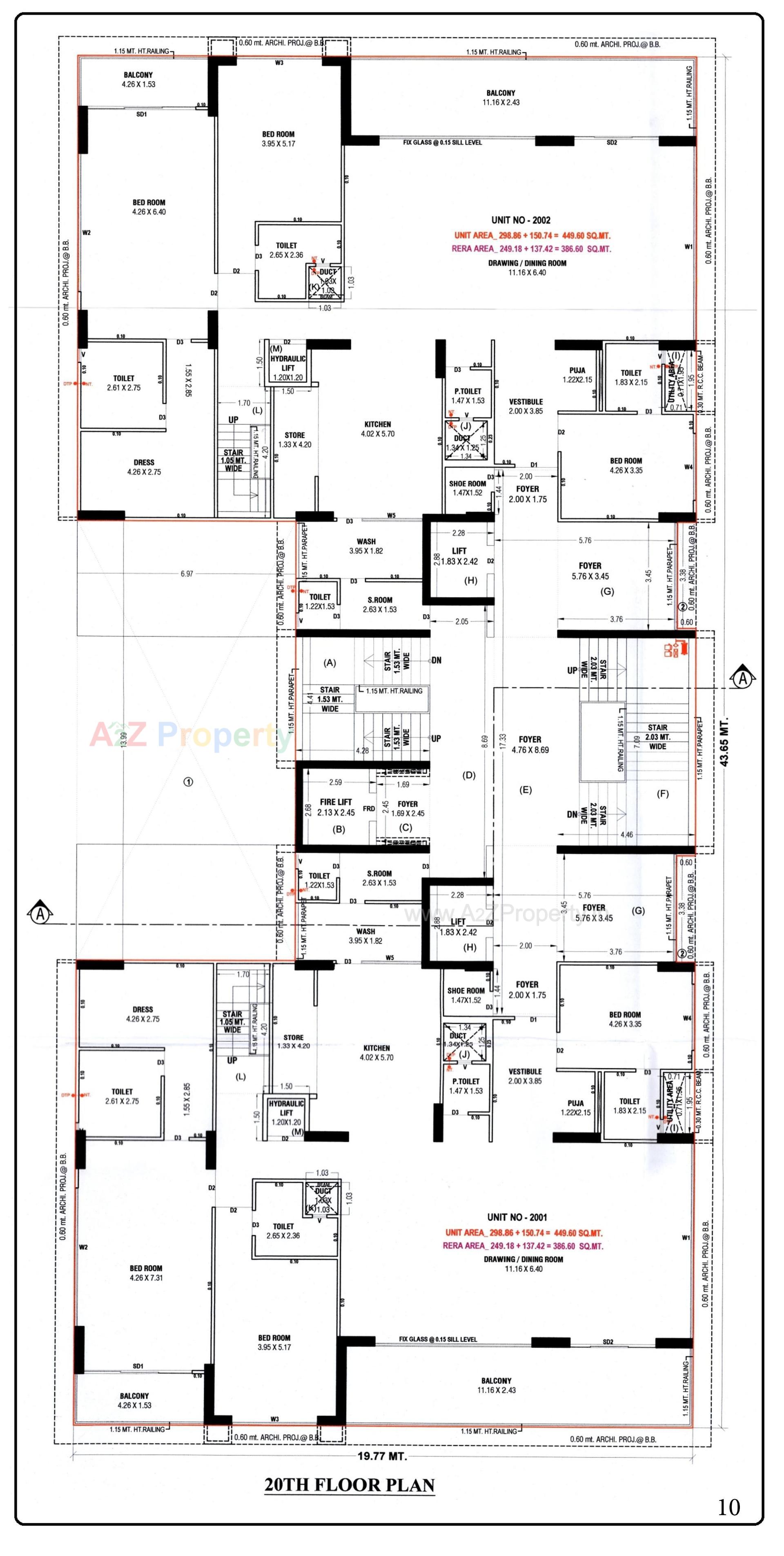 Layout of real estate project The Nest located at Koba, Gandhinagar, Gujarat
