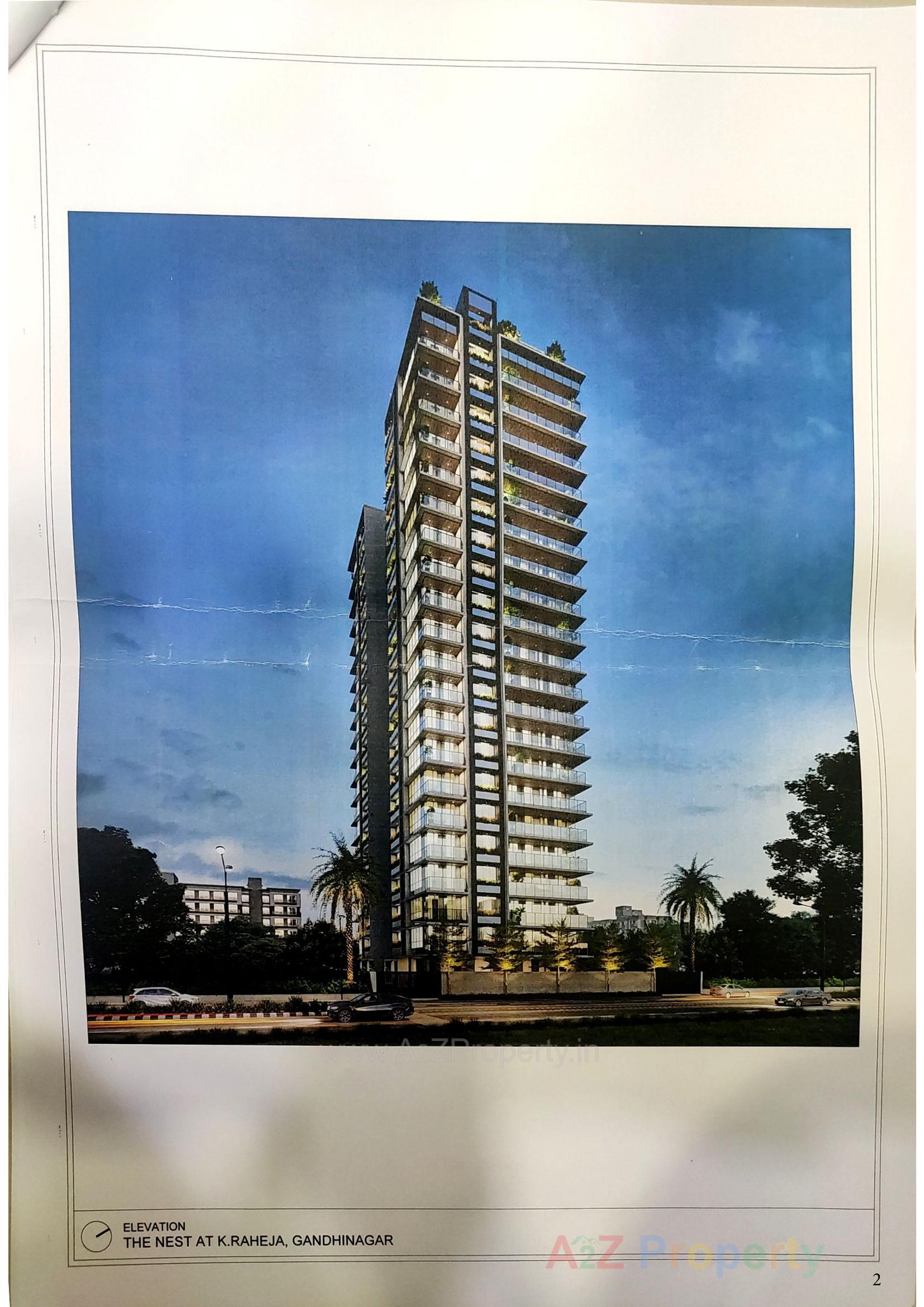 3D Elevation of real estate project The Nest located at Koba, Gandhinagar, Gujarat