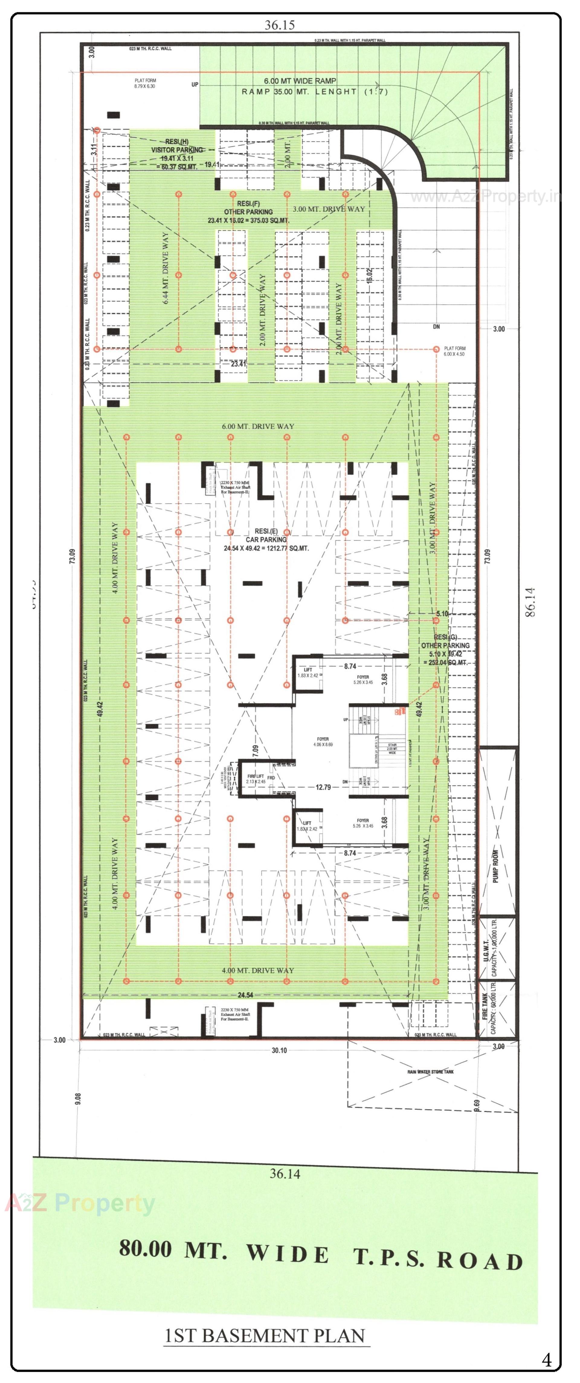 Layout of real estate project The Nest located at Koba, Gandhinagar, Gujarat