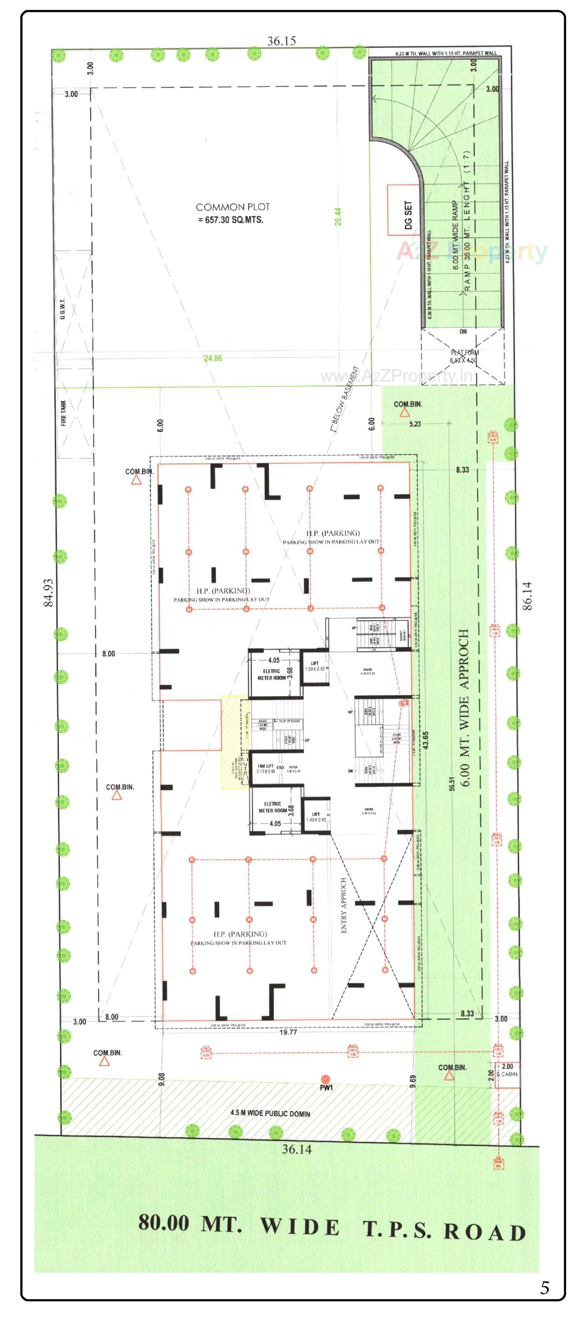 Layout of real estate project The Nest located at Koba, Gandhinagar, Gujarat