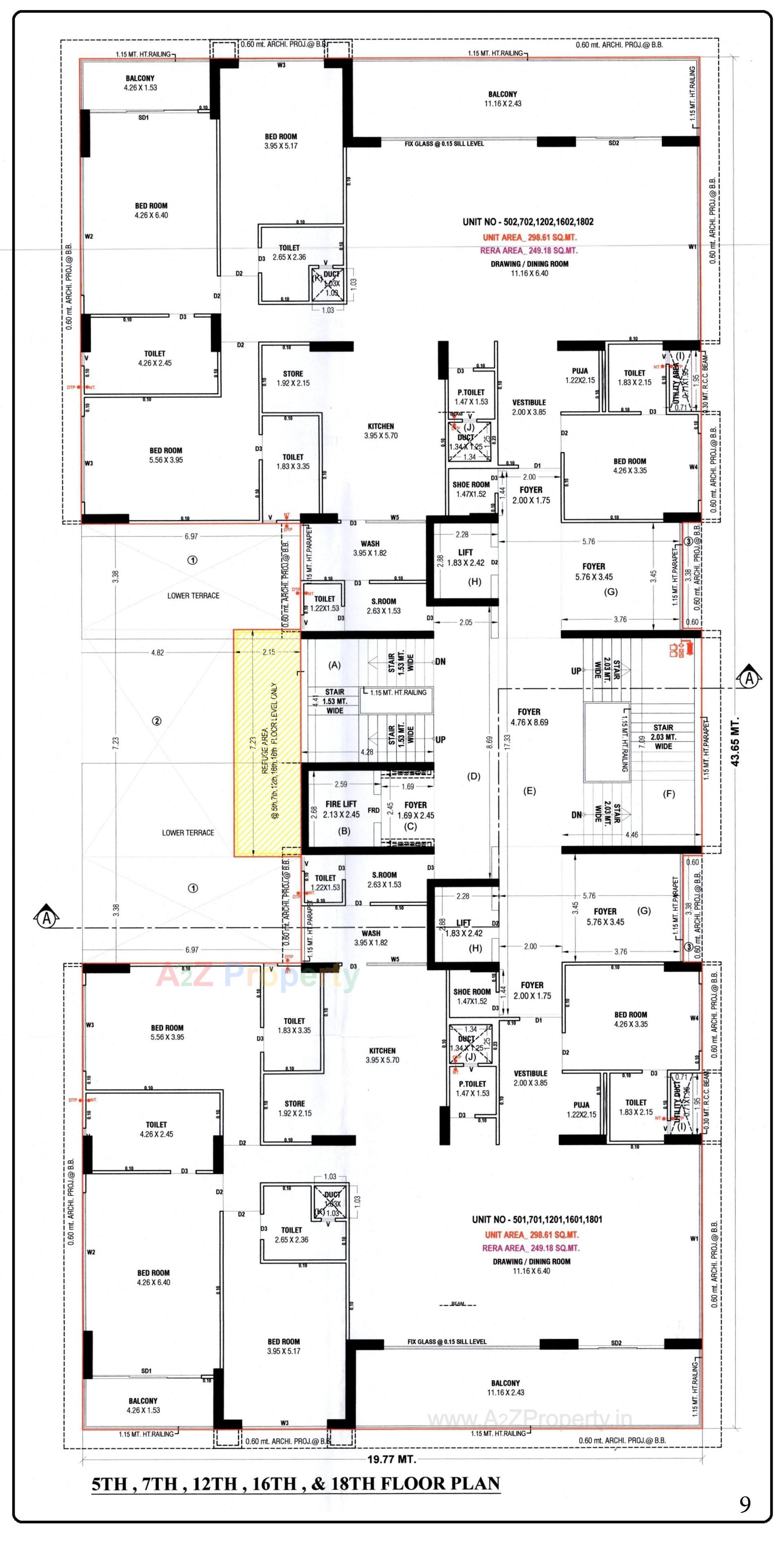 Layout of real estate project The Nest located at Koba, Gandhinagar, Gujarat