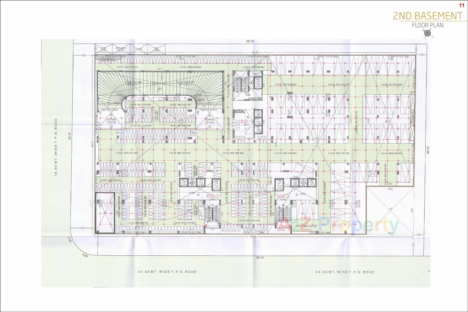 Layout of real estate project The Offices By Hari Group located at Saragasan, Gandhinagar, Gujarat