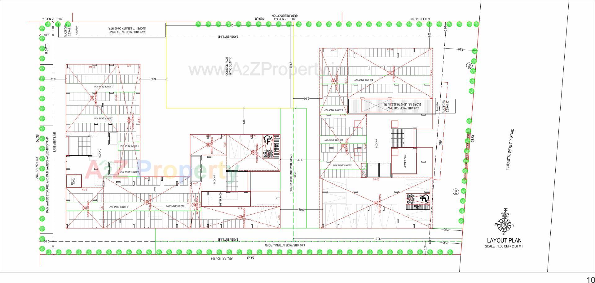 Layout of real estate project The One located at Randesan, Gandhinagar, Gujarat
