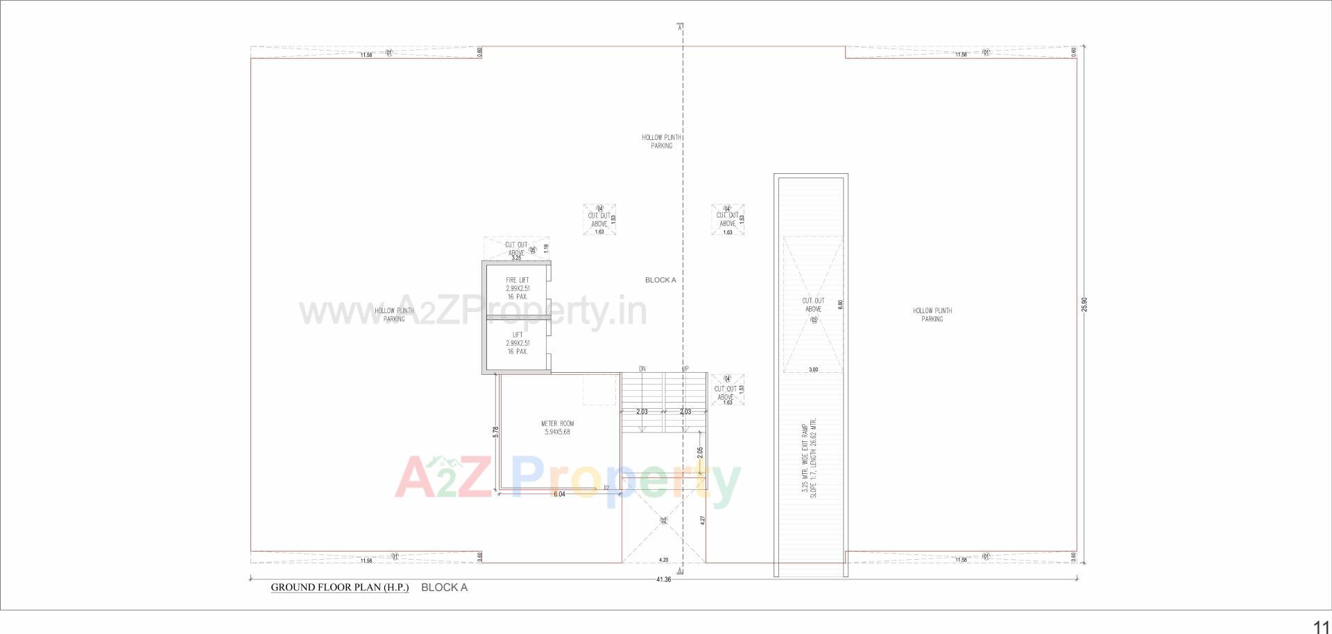 Layout of real estate project The One located at Randesan, Gandhinagar, Gujarat