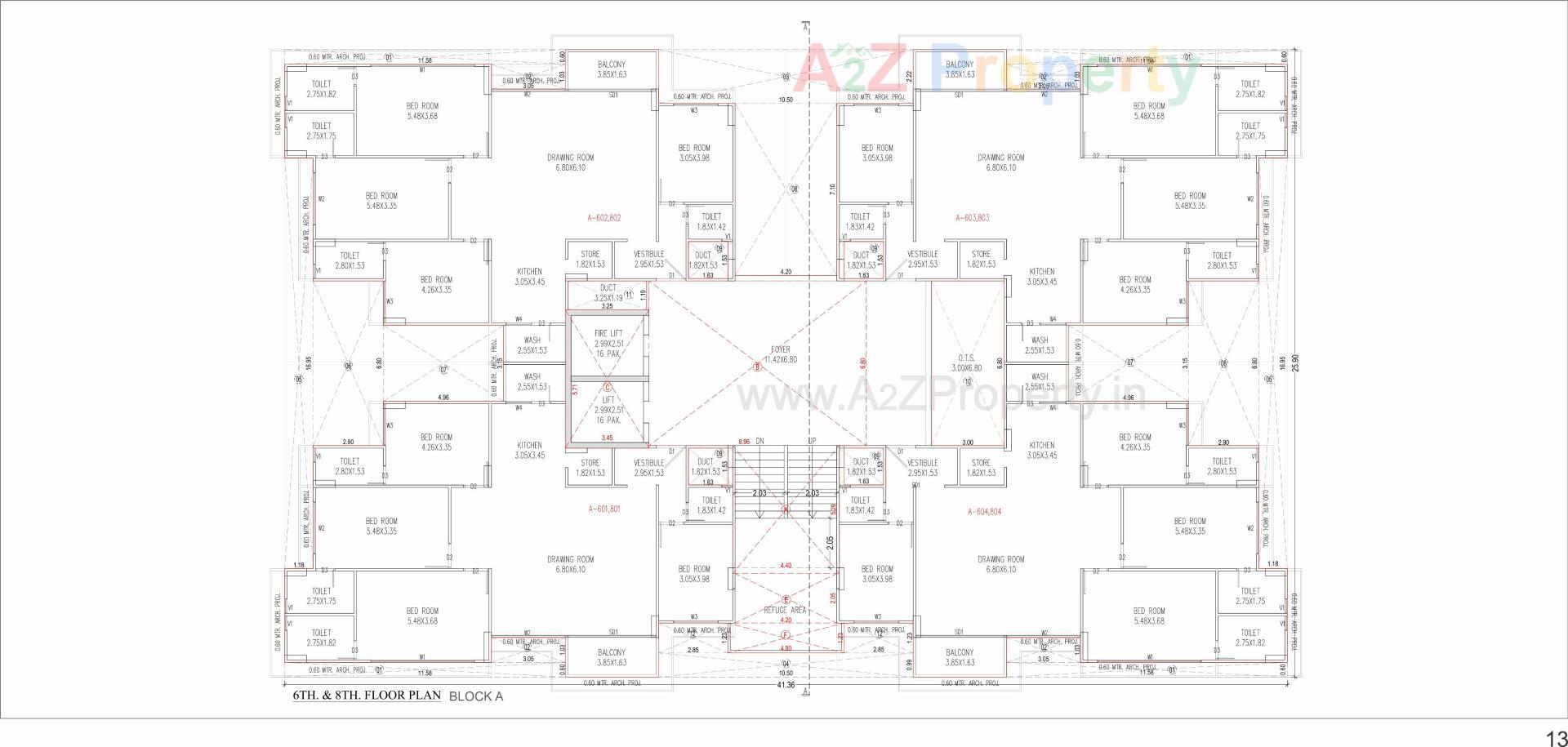 Layout of real estate project The One located at Randesan, Gandhinagar, Gujarat