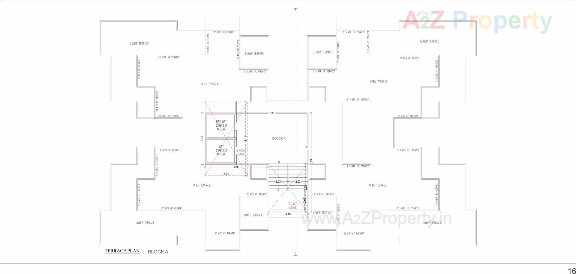 Layout of real estate project The One located at Randesan, Gandhinagar, Gujarat