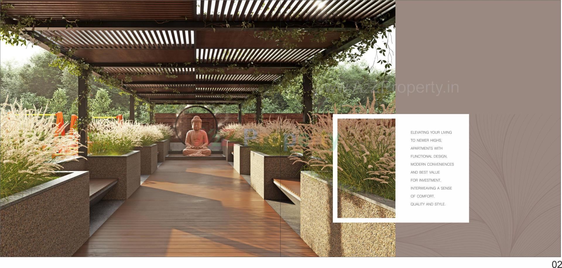 3D Elevation of real estate project The One located at Randesan, Gandhinagar, Gujarat