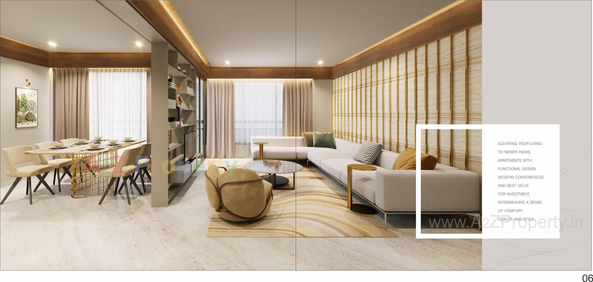 3D Elevation of real estate project The One located at Randesan, Gandhinagar, Gujarat