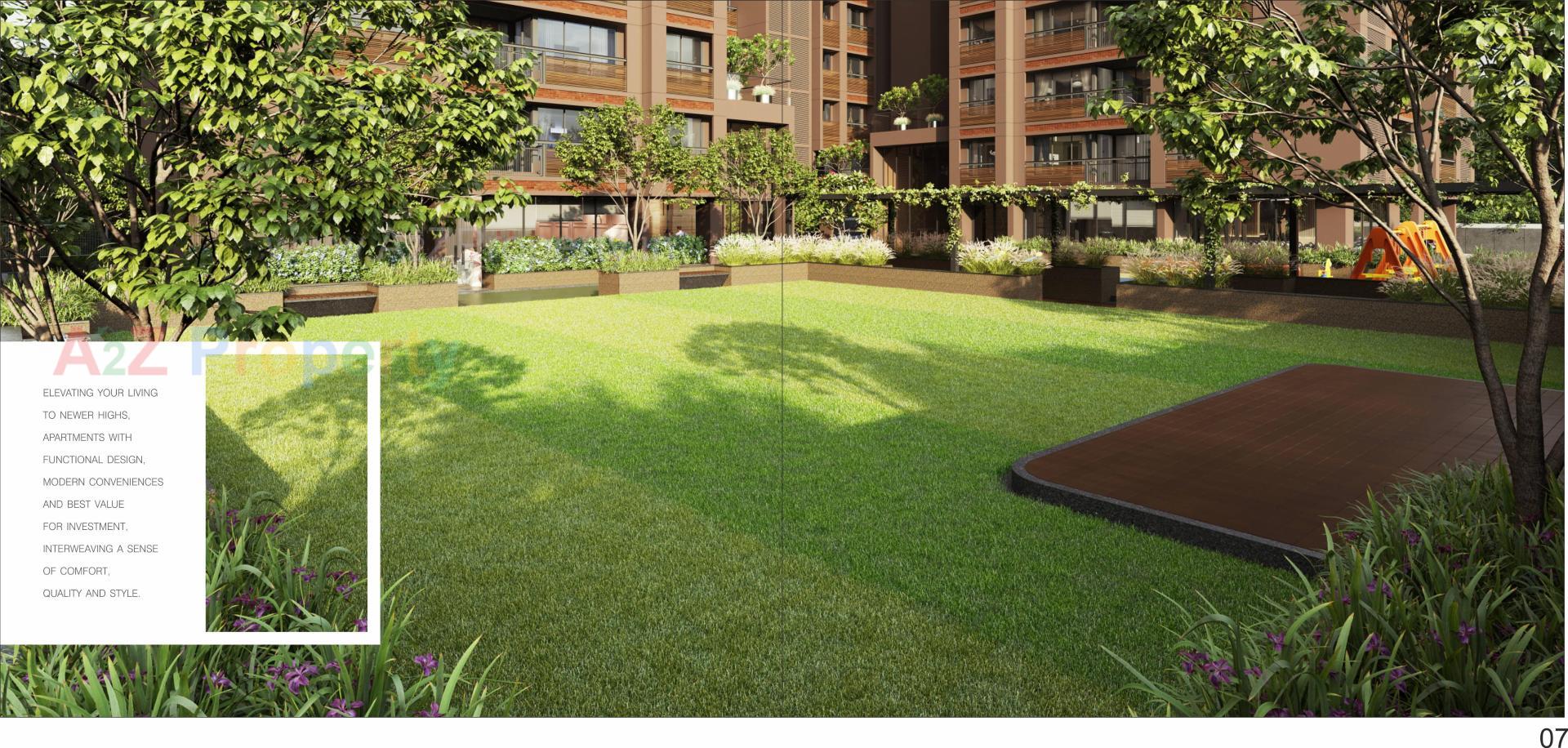 3D Elevation of real estate project The One located at Randesan, Gandhinagar, Gujarat