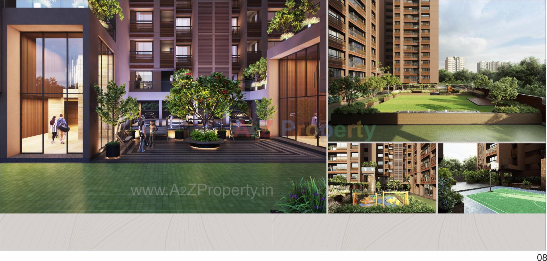3D Elevation of real estate project The One located at Randesan, Gandhinagar, Gujarat