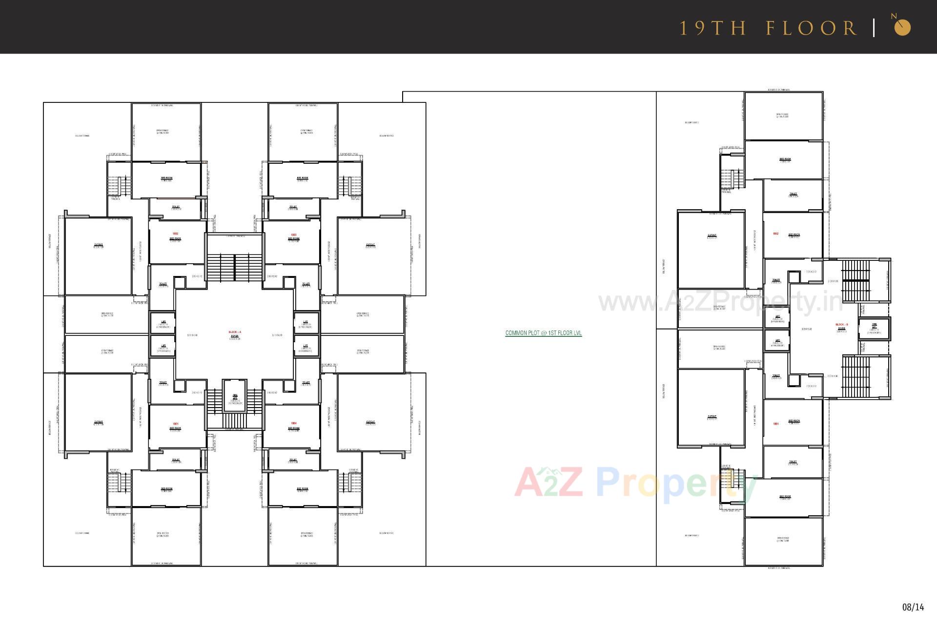 Layout of real estate project The Palace located at Koba, Gandhinagar, Gujarat