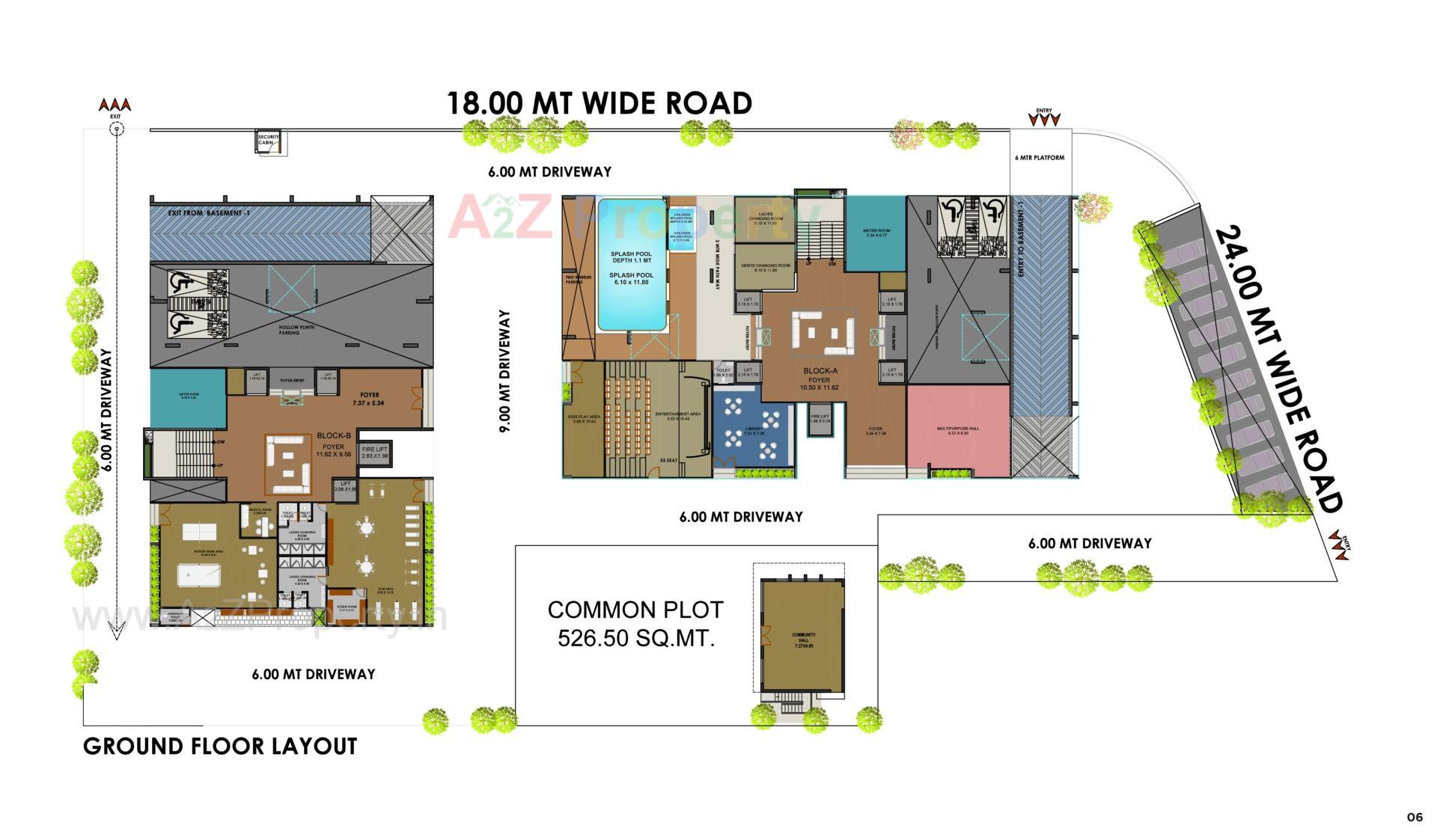 Layout of real estate project The Palladia located at Gandhinagar, Gandhinagar, Gujarat
