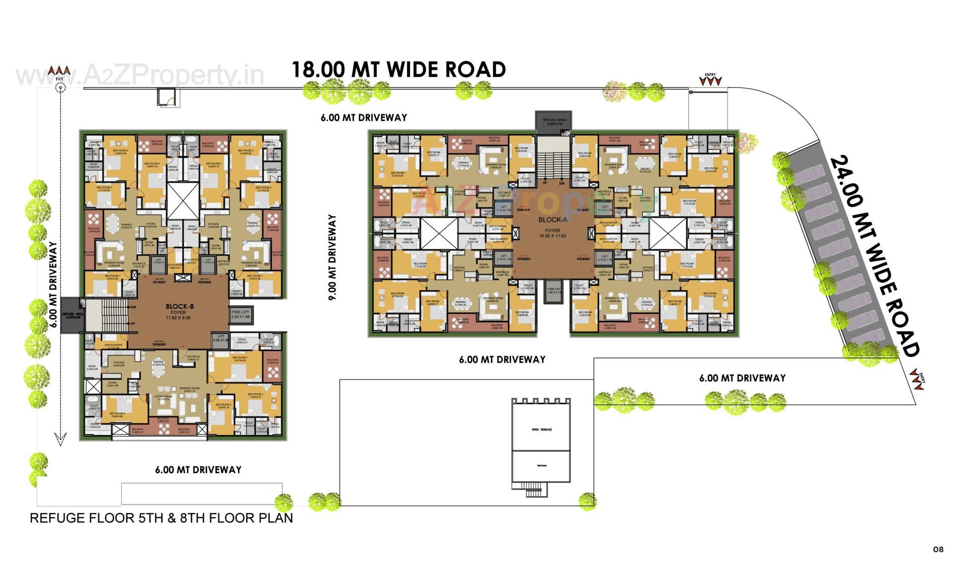 Layout of real estate project The Palladia located at Gandhinagar, Gandhinagar, Gujarat
