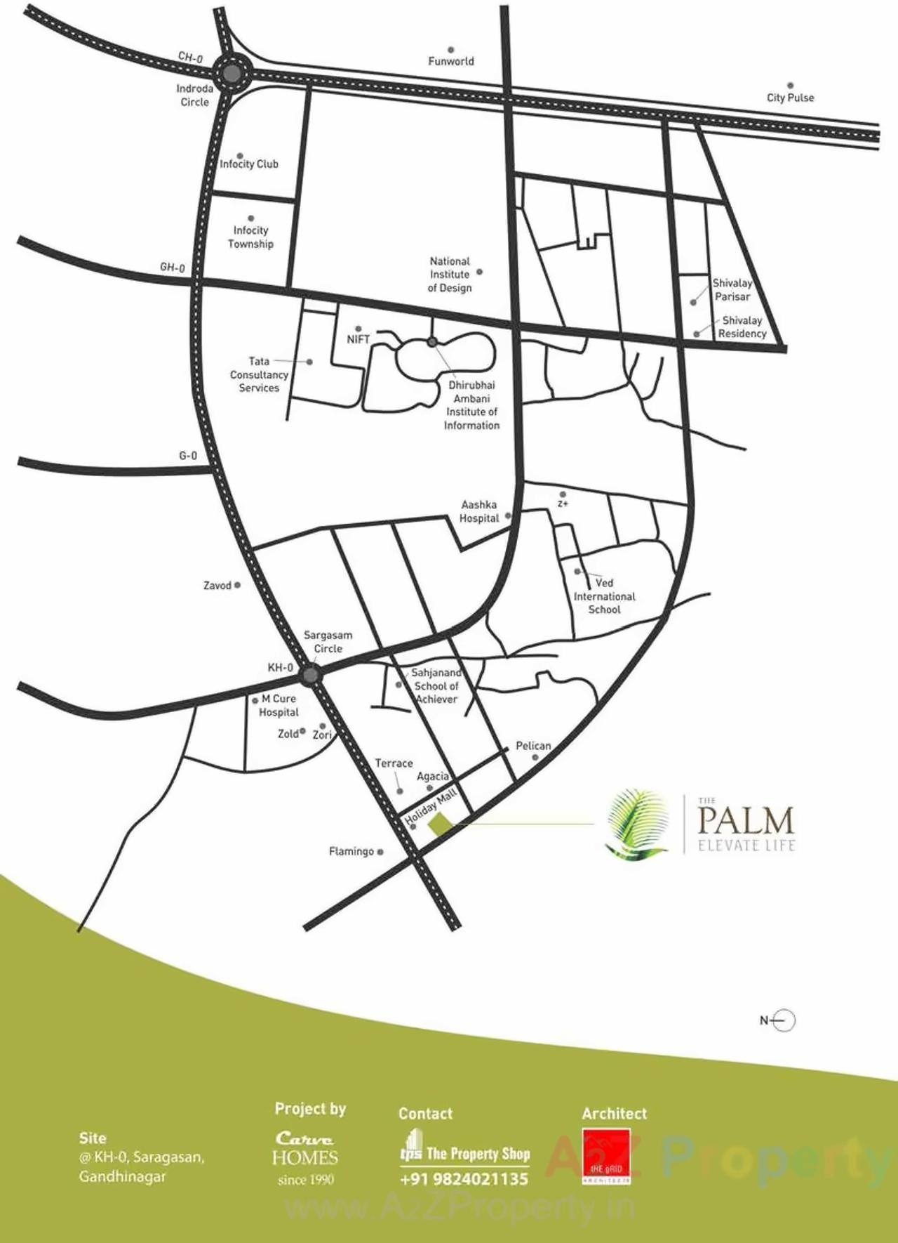  of real estate project The Palm located at Sargasan, Gandhinagar, Gujarat