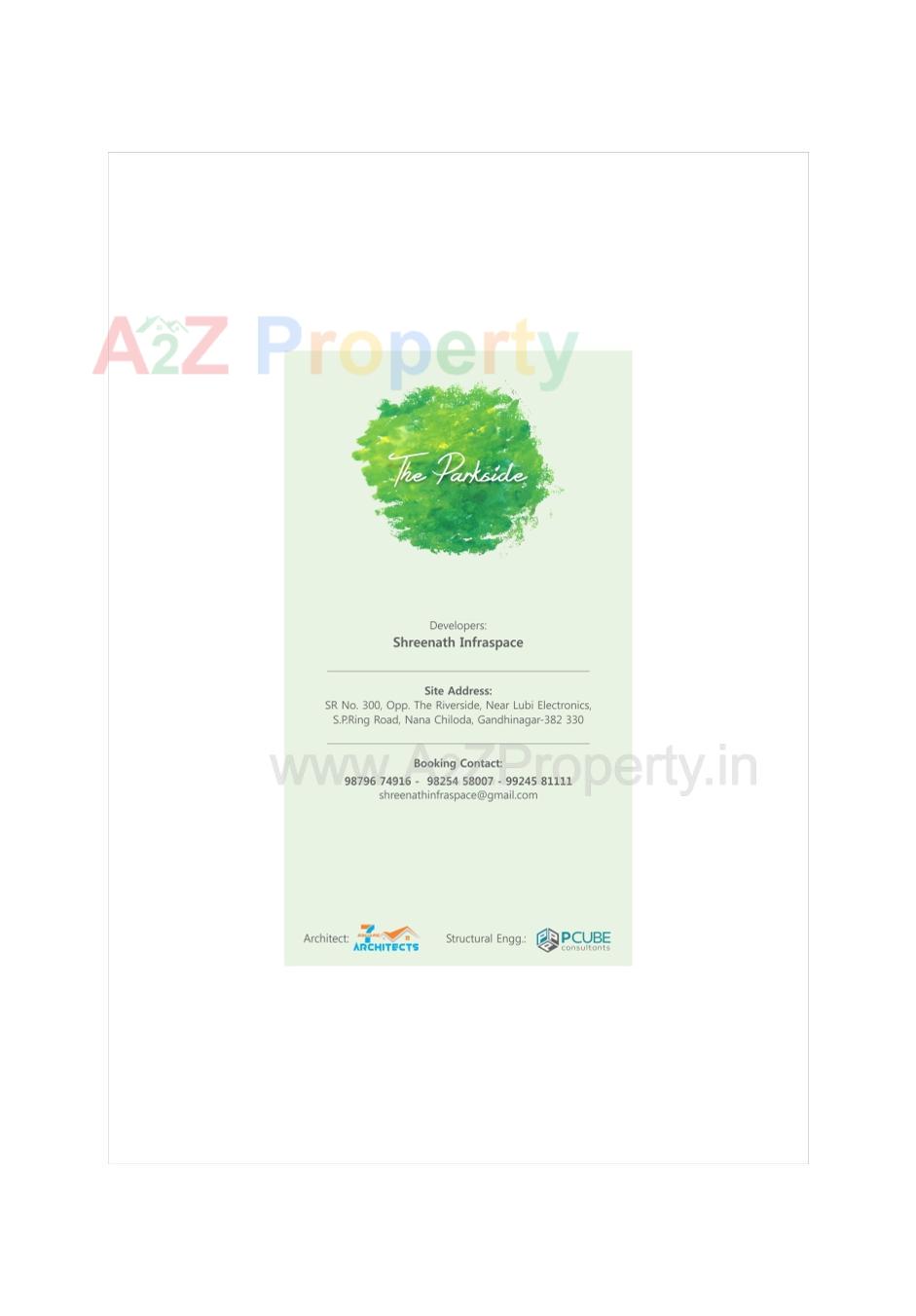  of real estate project The Parkside located at Nana-chiloda, Gandhinagar, Gujarat