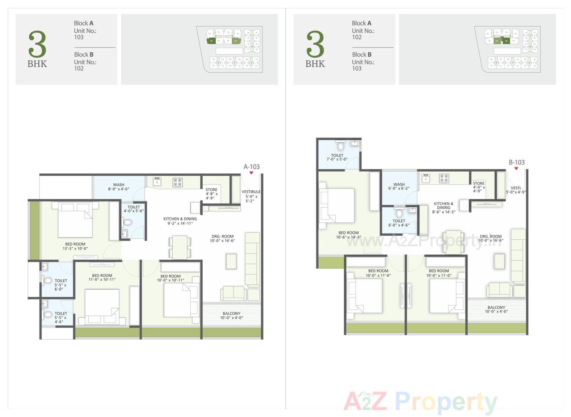 Layout of real estate project The Parkside located at Nana-chiloda, Gandhinagar, Gujarat