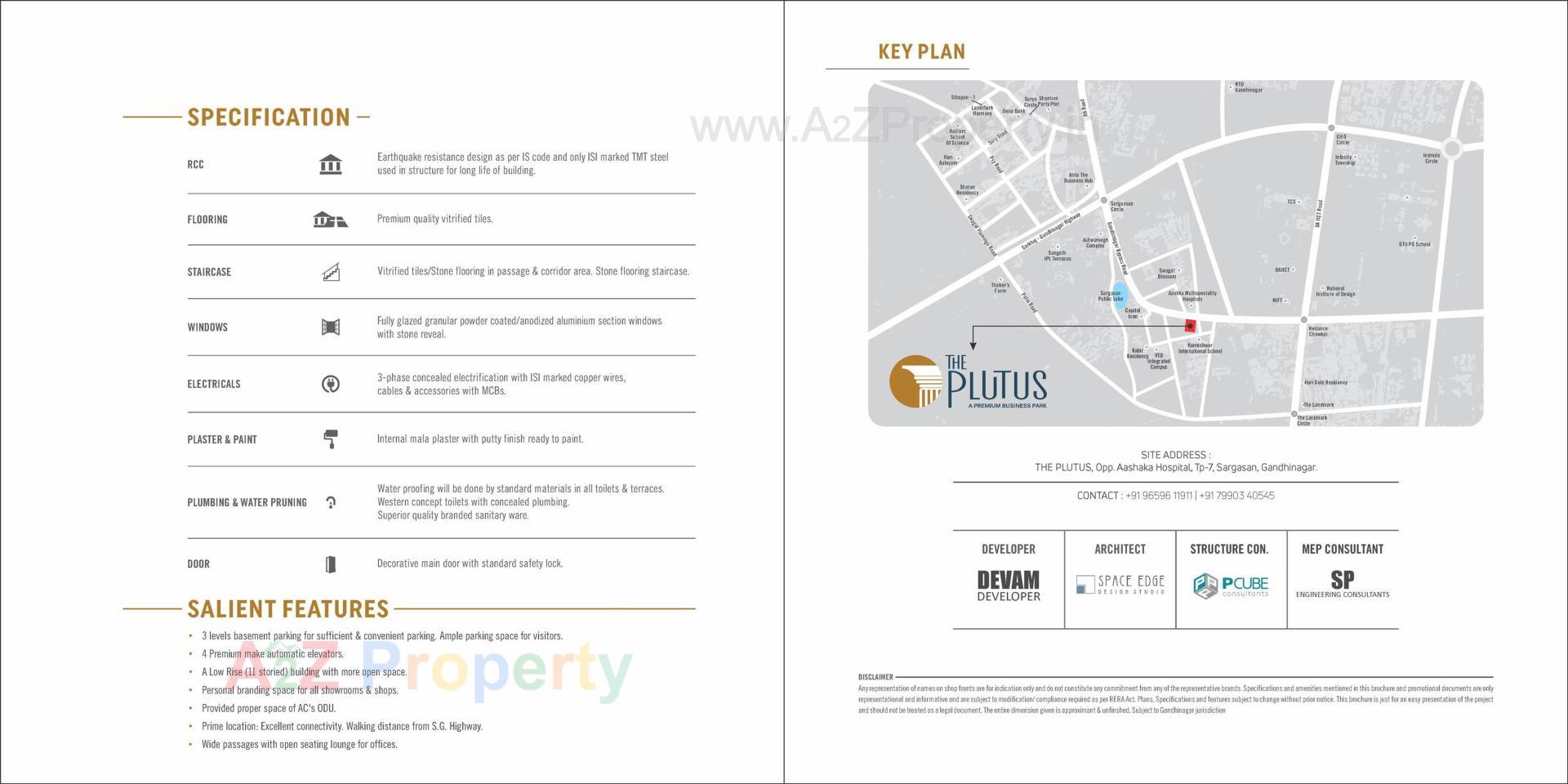  of real estate project The Plutus located at Sargasan, Gandhinagar, Gujarat