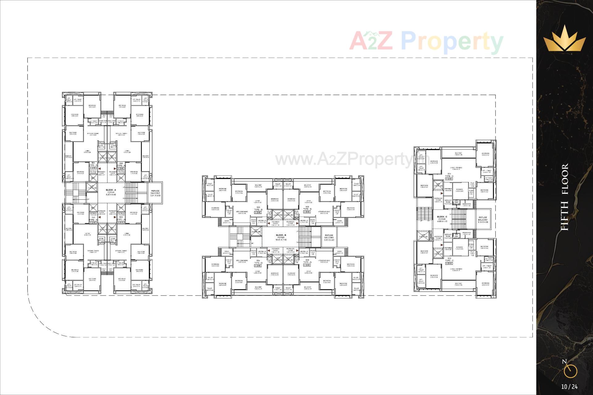 Layout of real estate project The Regal located at Khoraj, Gandhinagar, Gujarat