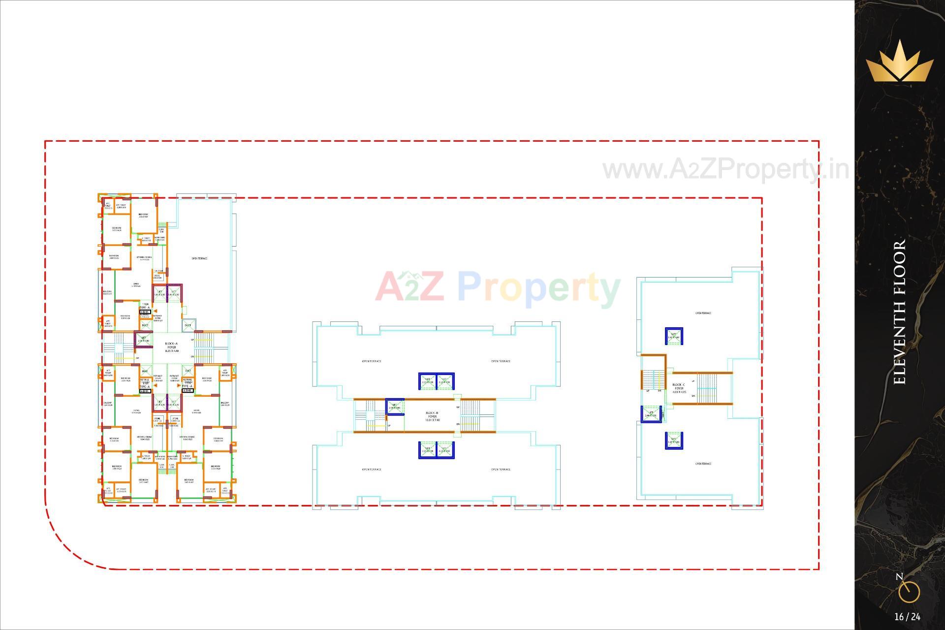 Layout of real estate project The Regal located at Khoraj, Gandhinagar, Gujarat