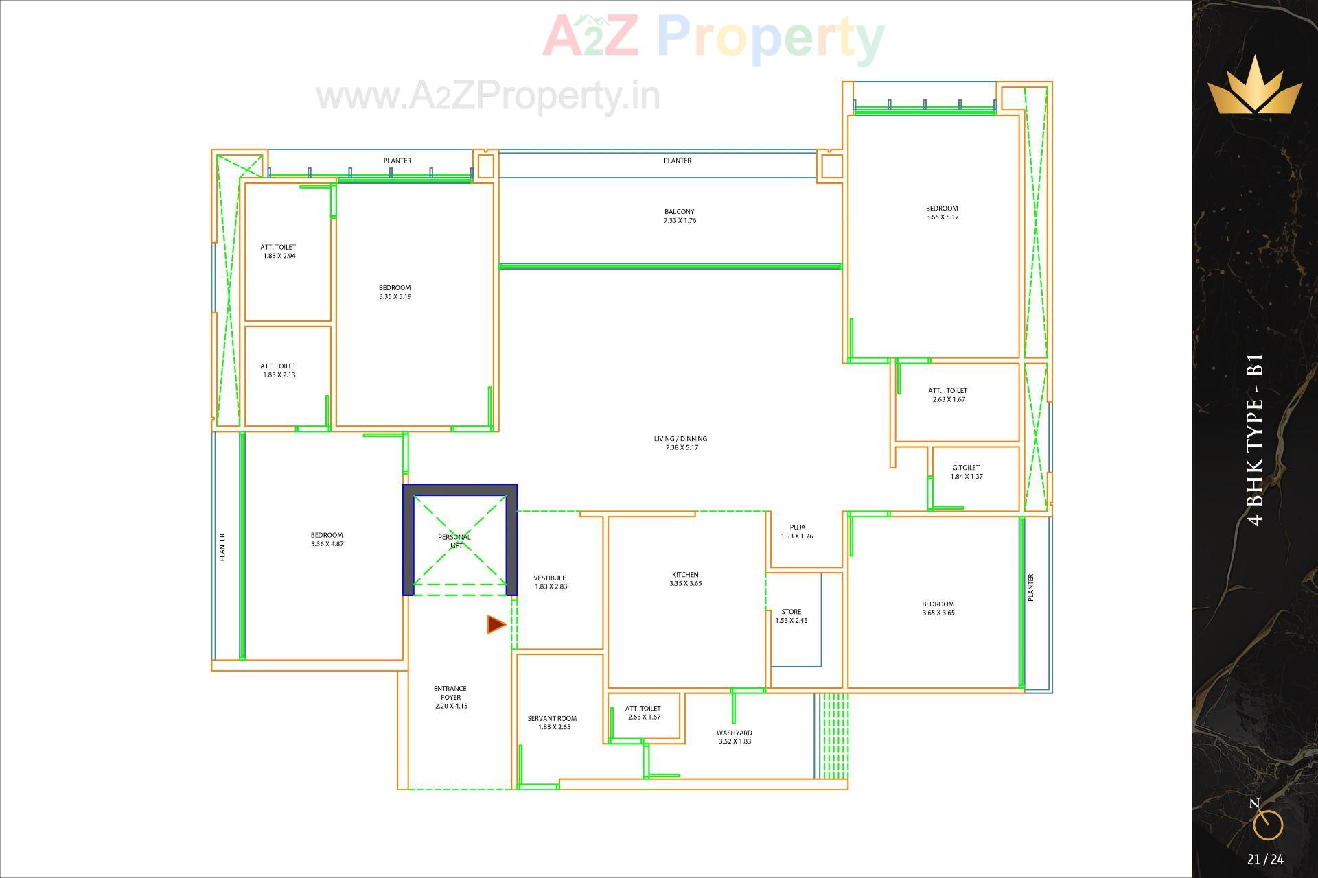 Layout of real estate project The Regal located at Khoraj, Gandhinagar, Gujarat