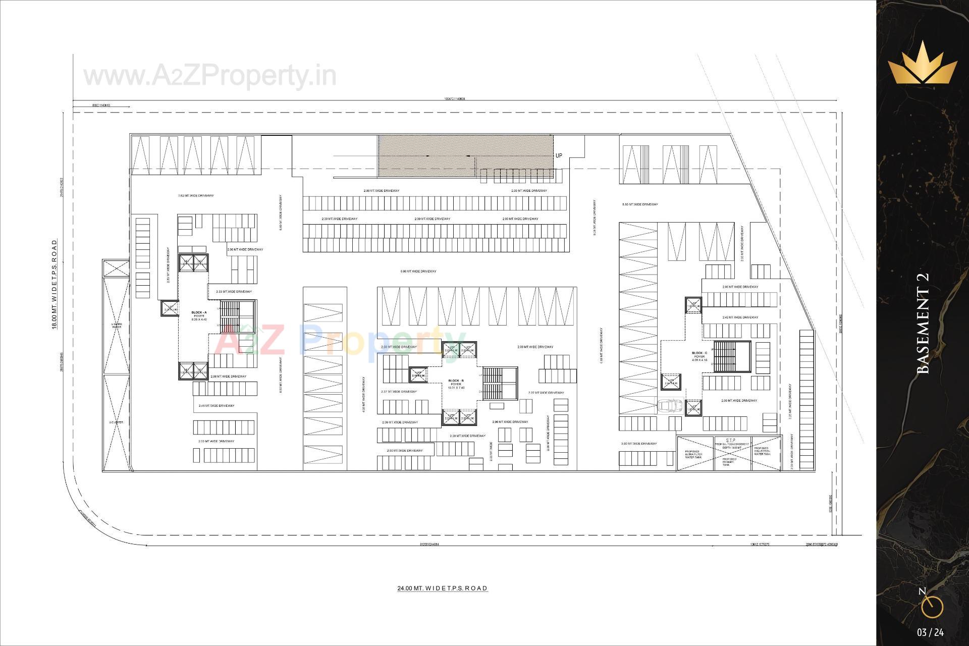 Layout of real estate project The Regal located at Khoraj, Gandhinagar, Gujarat