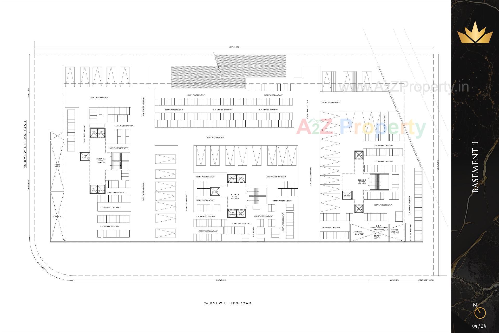 Layout of real estate project The Regal located at Khoraj, Gandhinagar, Gujarat