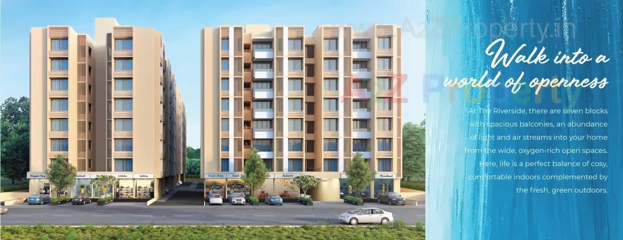 3D Elevation of real estate project The Riverside located at Nana-chiloda, Gandhinagar, Gujarat