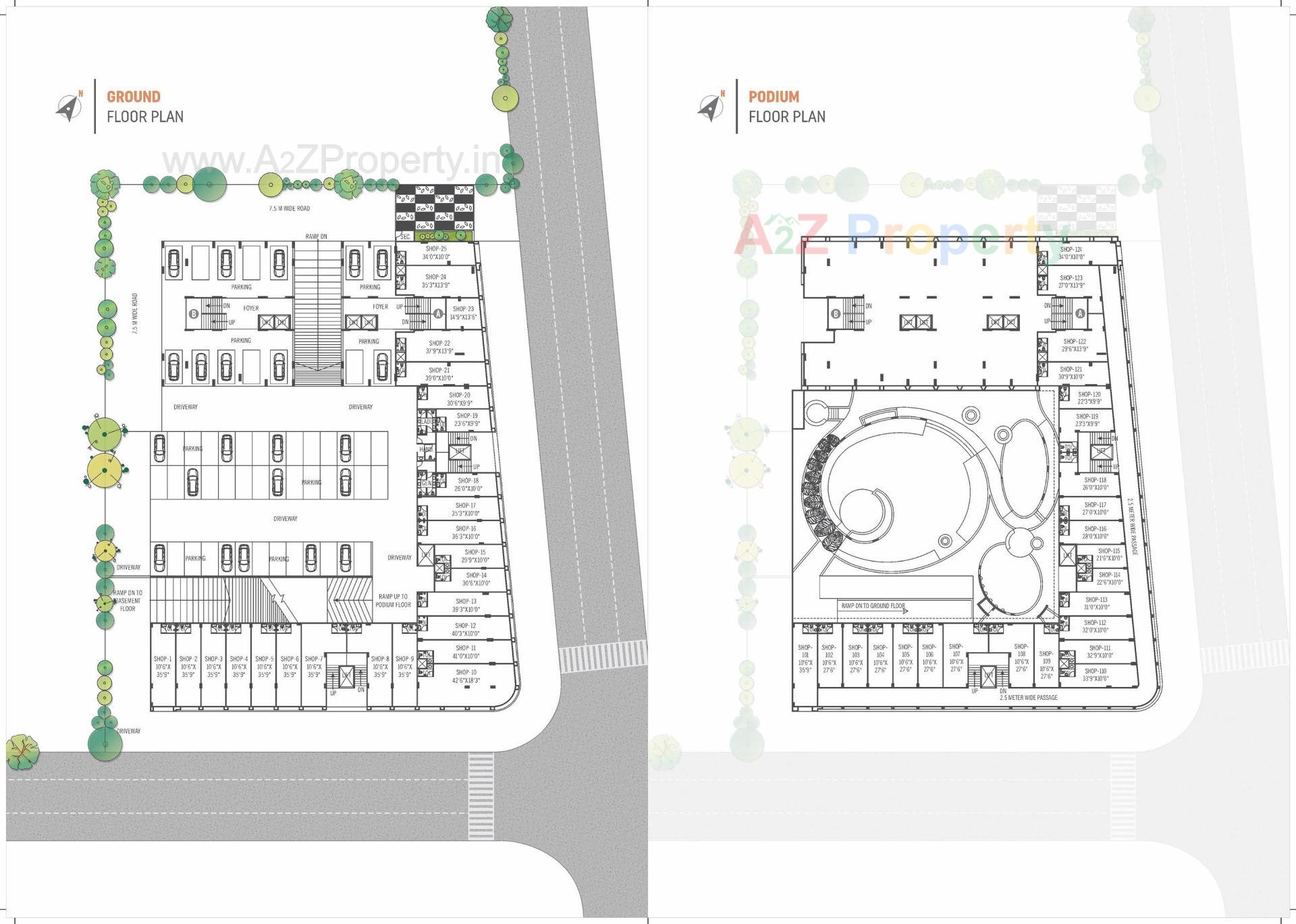 Layout of real estate project The Sky Court located at Gandhinagar, Gandhinagar, Gujarat