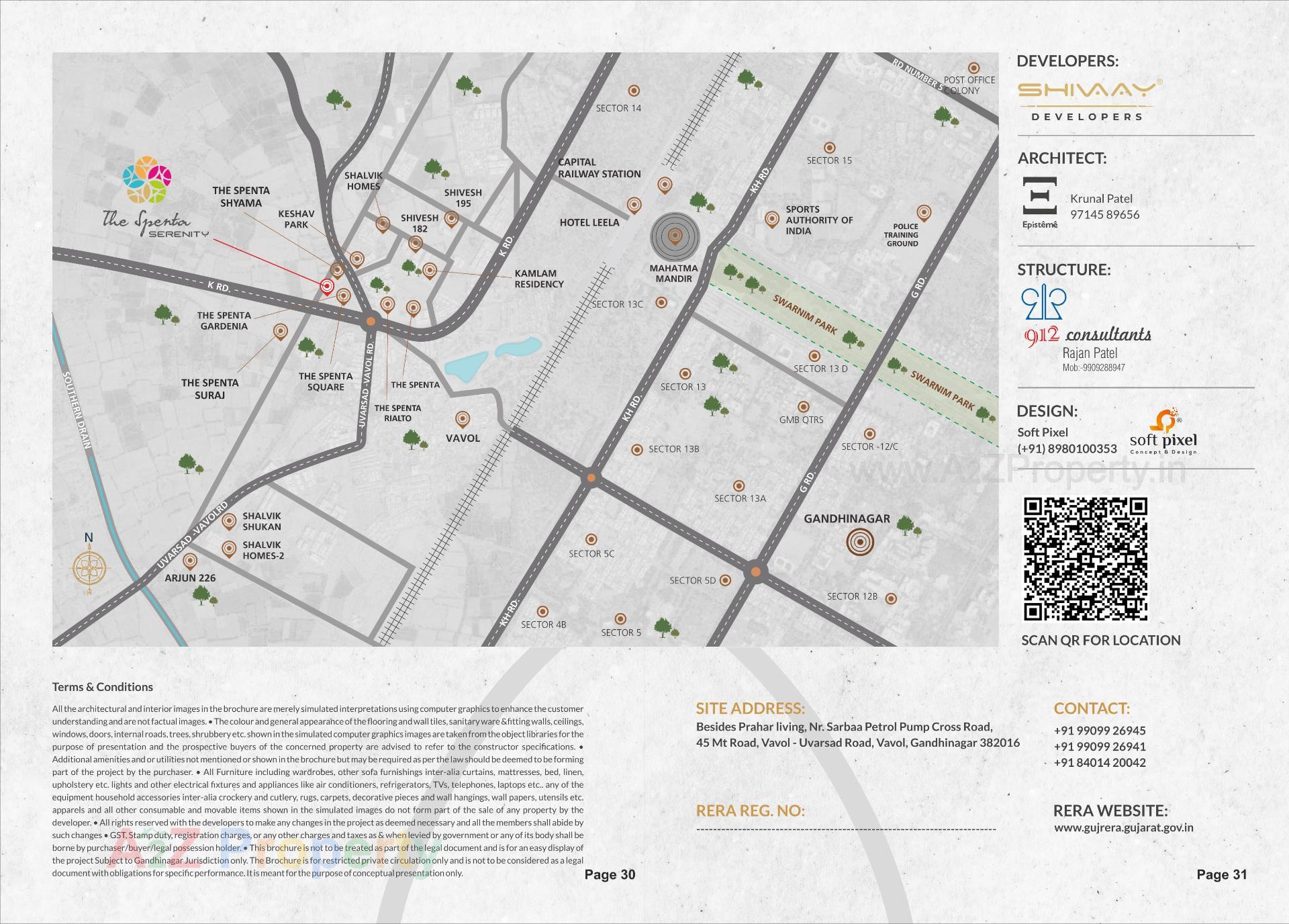  of real estate project The Spenta Serenity located at Vavol, Gandhinagar, Gujarat