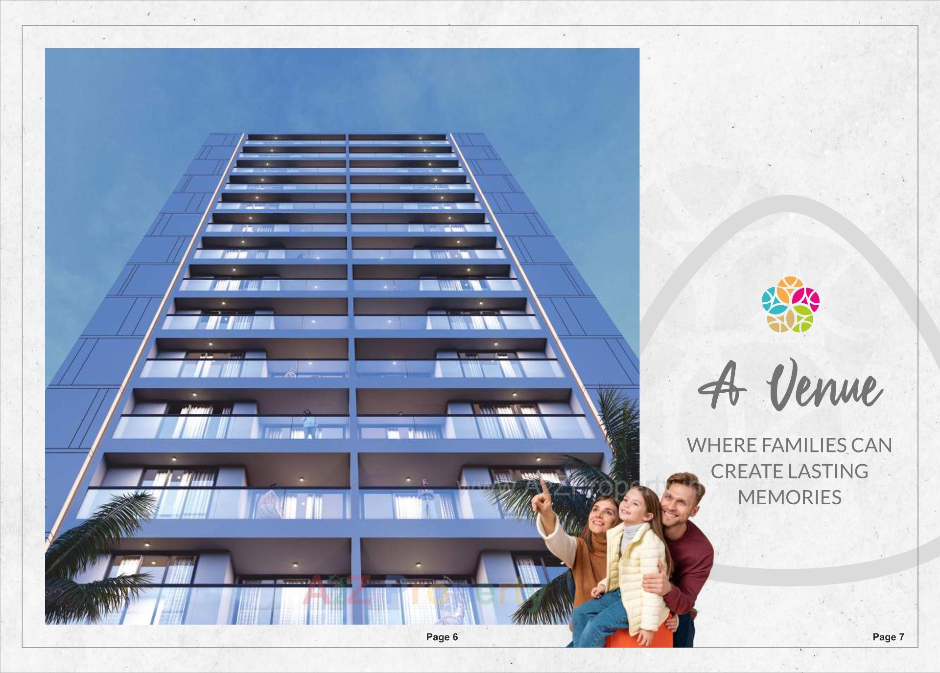 3D Elevation of real estate project The Spenta Serenity located at Vavol, Gandhinagar, Gujarat