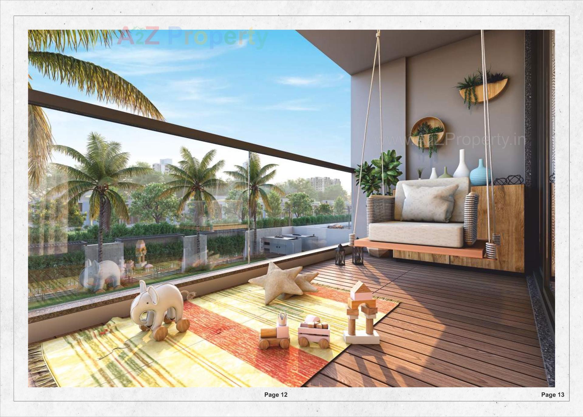 3D Elevation of real estate project The Spenta Serenity located at Vavol, Gandhinagar, Gujarat