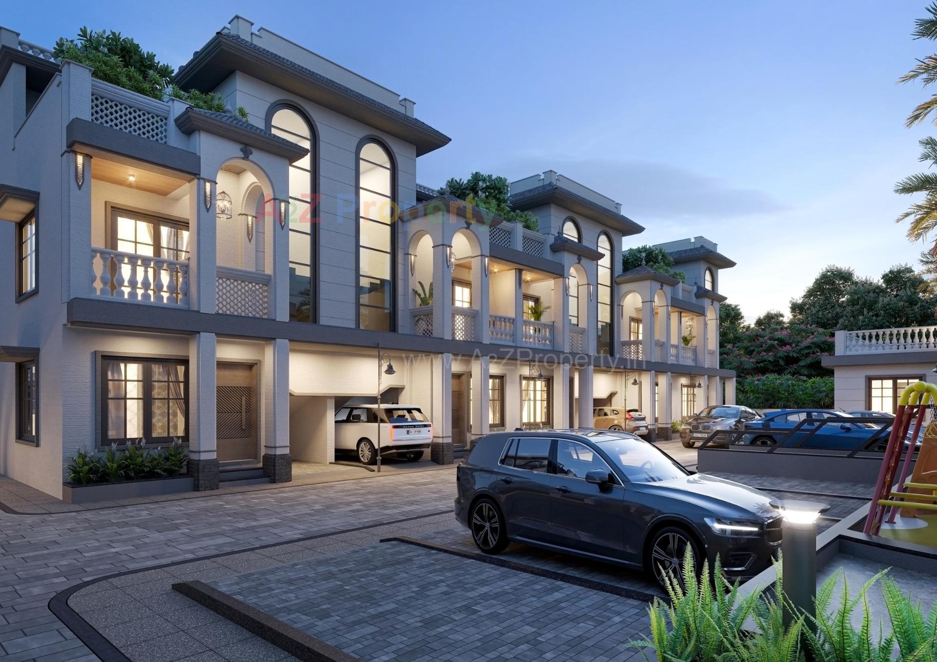 3D Elevation of real estate project The Spenta Shyam Villa located at Vavol, Gandhinagar, Gujarat