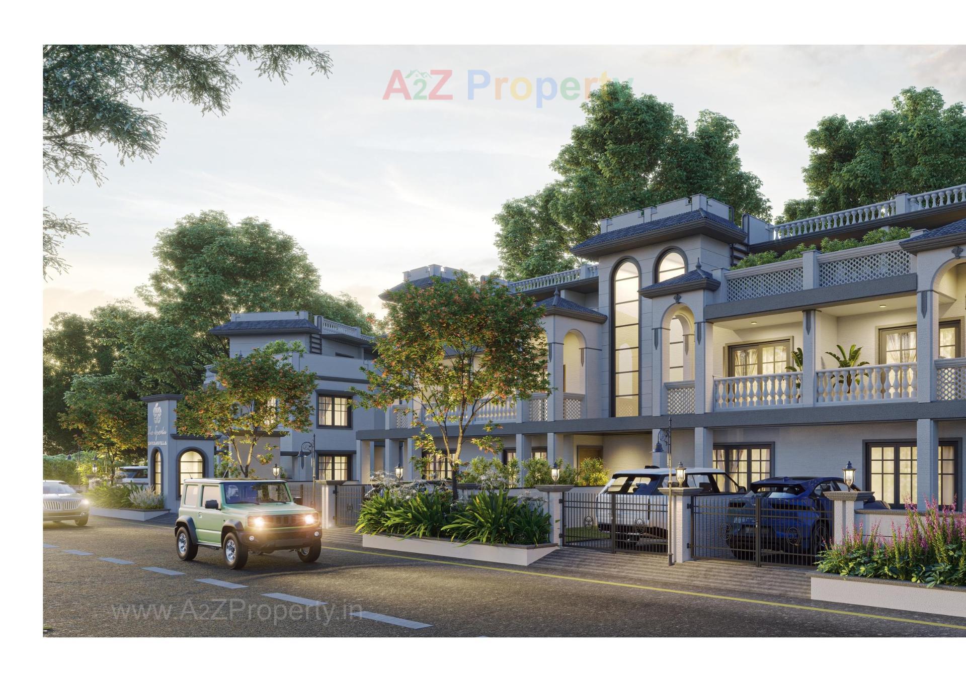 3D Elevation of real estate project The Spenta Shyam Villa located at Vavol, Gandhinagar, Gujarat