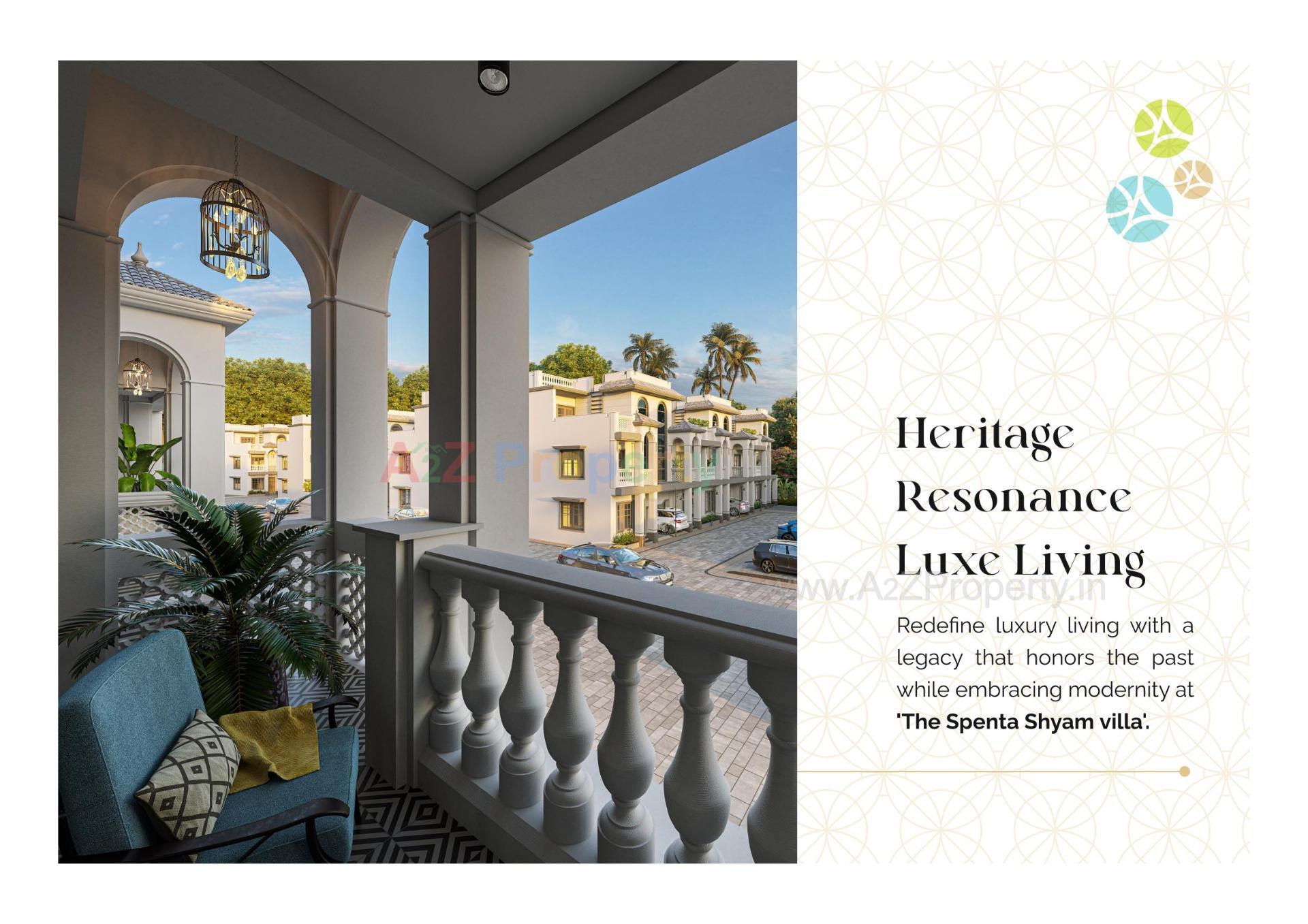 3D Elevation of real estate project The Spenta Shyam Villa located at Vavol, Gandhinagar, Gujarat