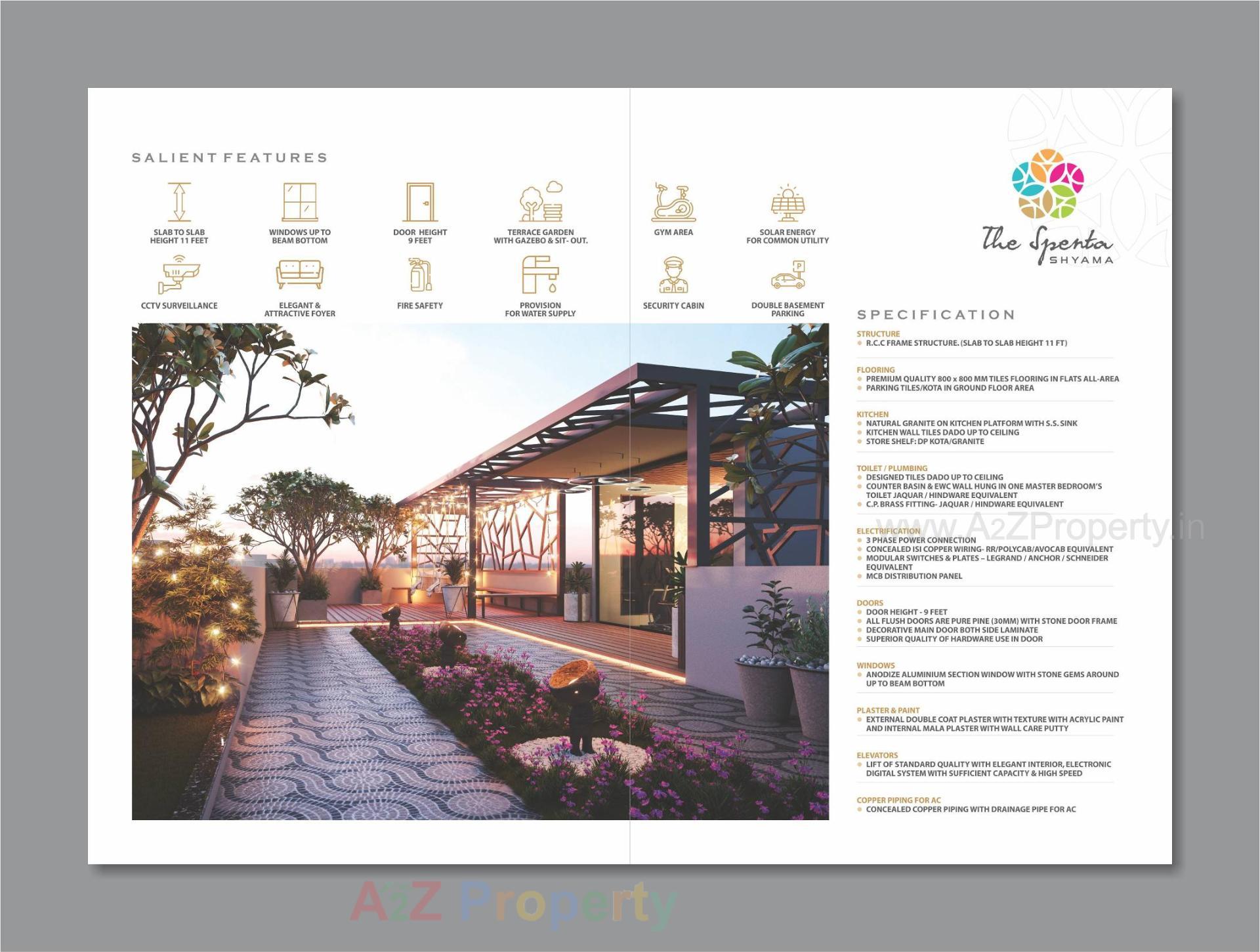  of real estate project The Spenta Shyama located at Vavol, Gandhinagar, Gujarat