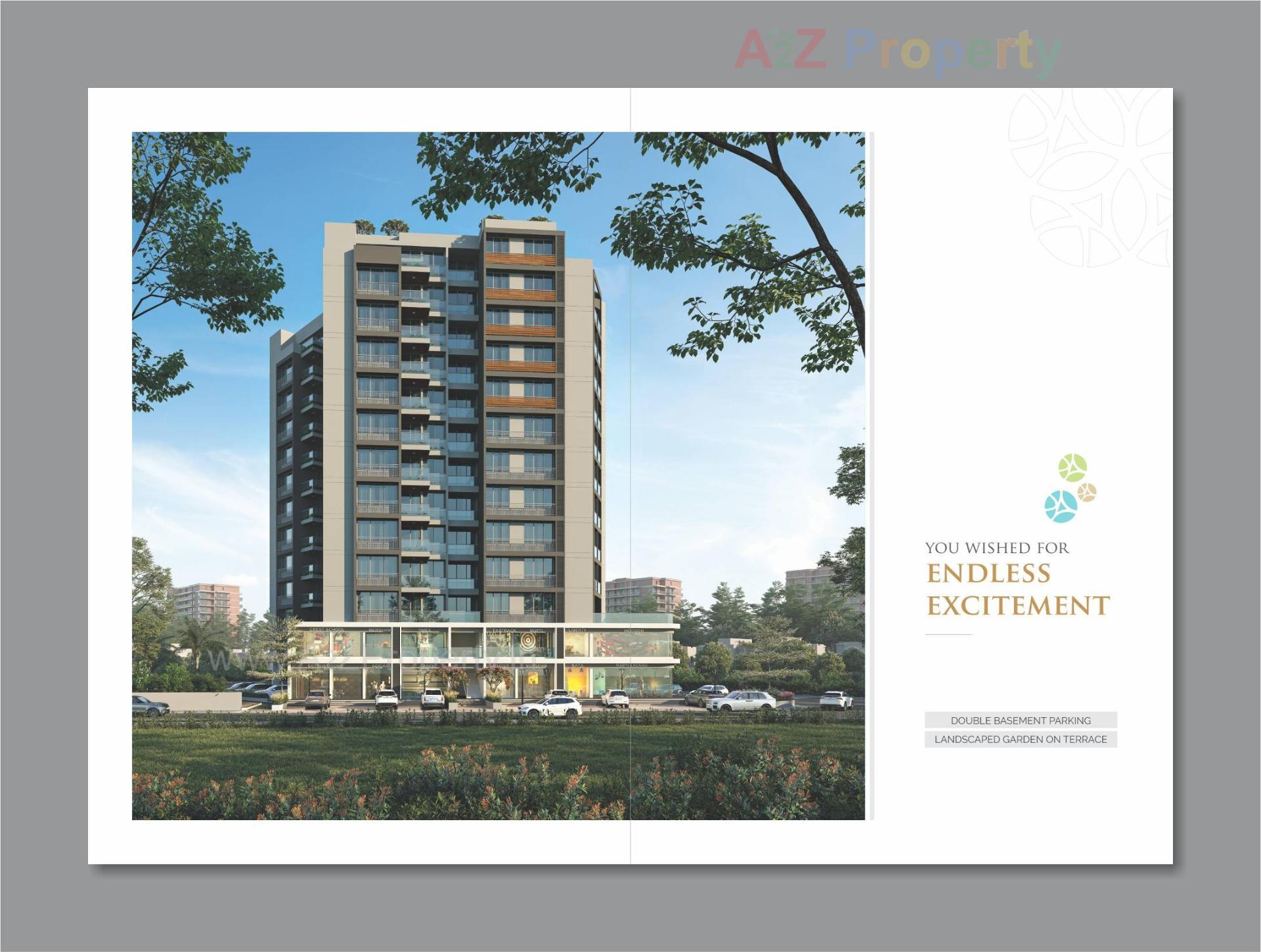 3D Elevation of real estate project The Spenta Shyama located at Vavol, Gandhinagar, Gujarat