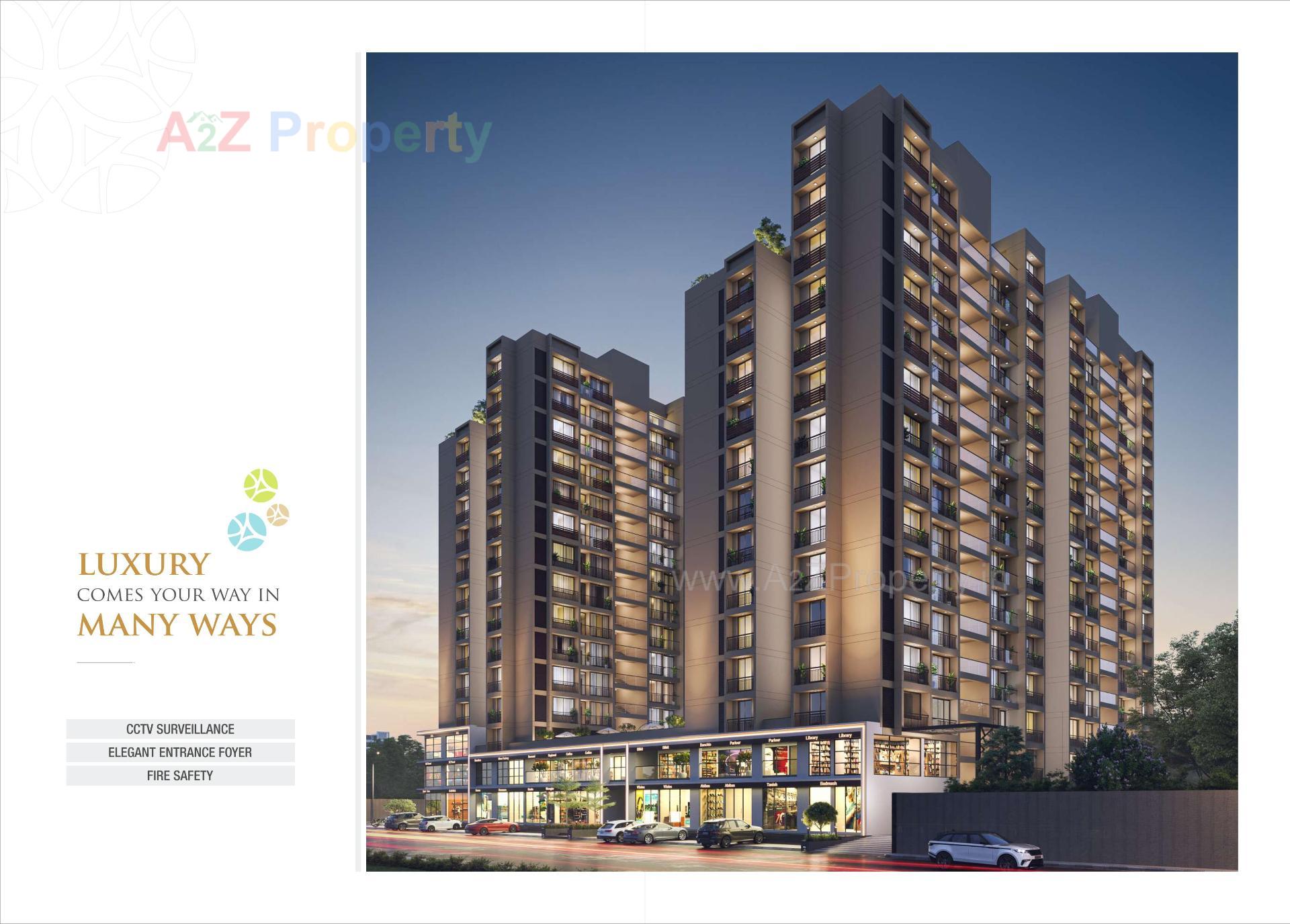 3D Elevation of real estate project The Spenta Suraj located at Vavol, Gandhinagar, Gujarat