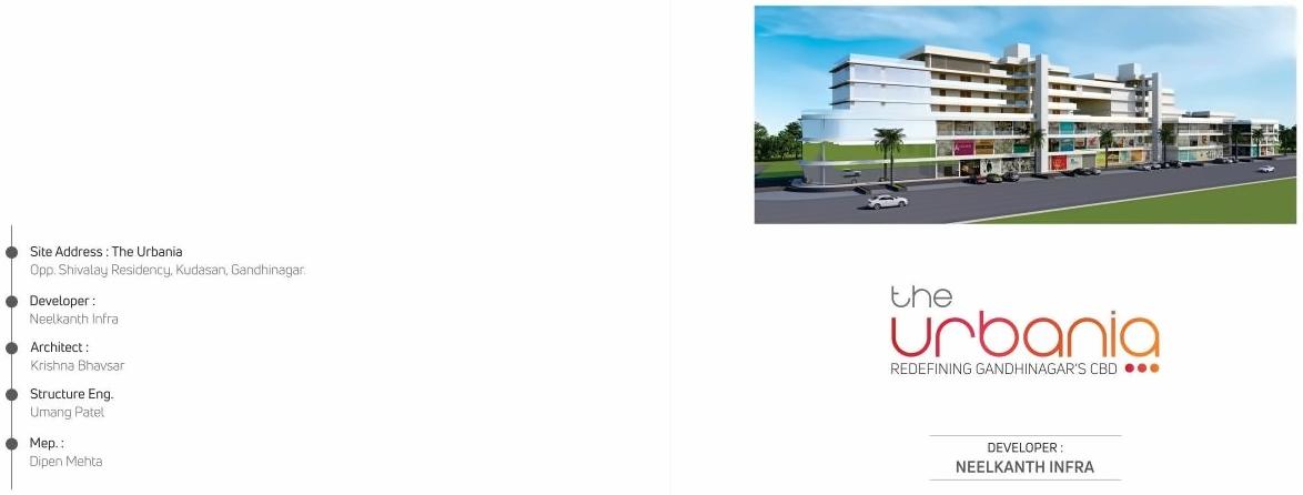  of real estate project The Urbania located at Kudasan, Gandhinagar, Gujarat