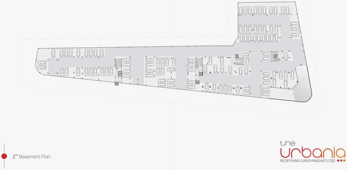 Layout of real estate project The Urbania located at Kudasan, Gandhinagar, Gujarat