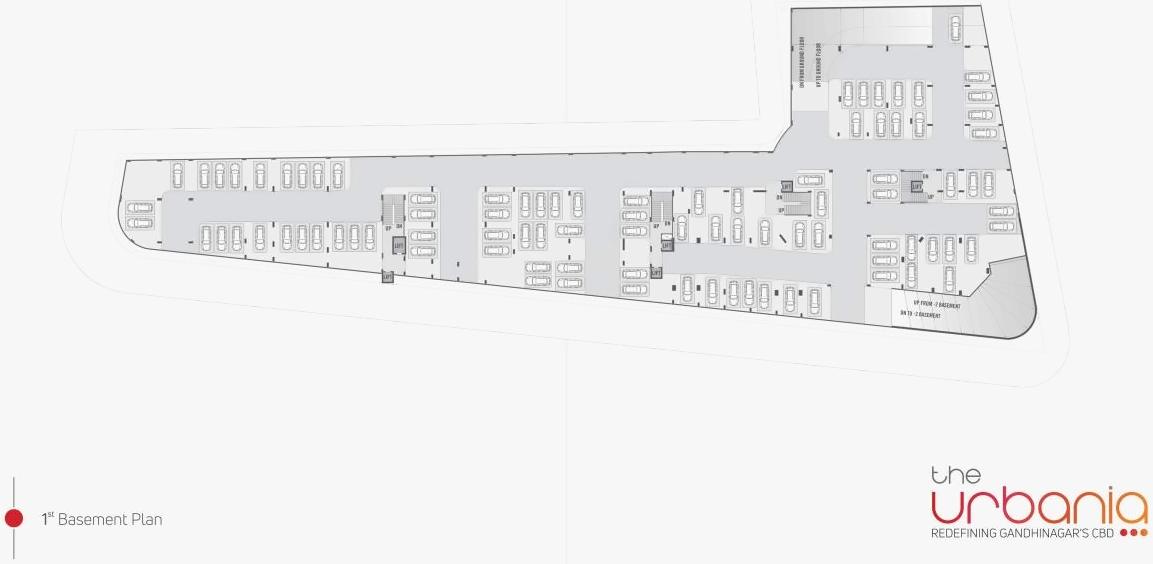 Layout of real estate project The Urbania located at Kudasan, Gandhinagar, Gujarat
