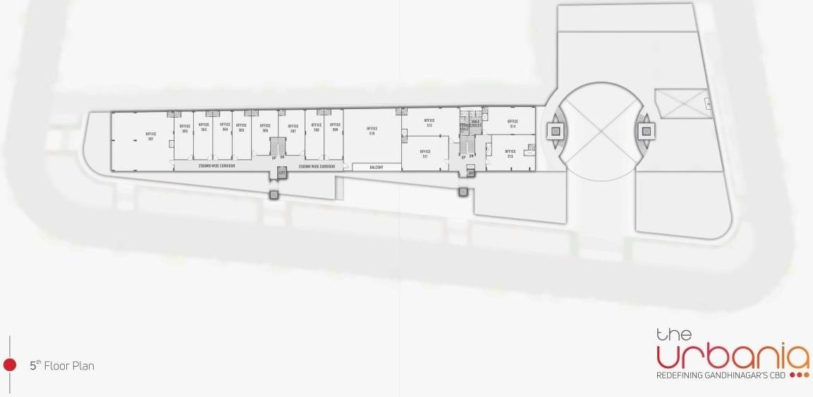 Layout of real estate project The Urbania located at Kudasan, Gandhinagar, Gujarat