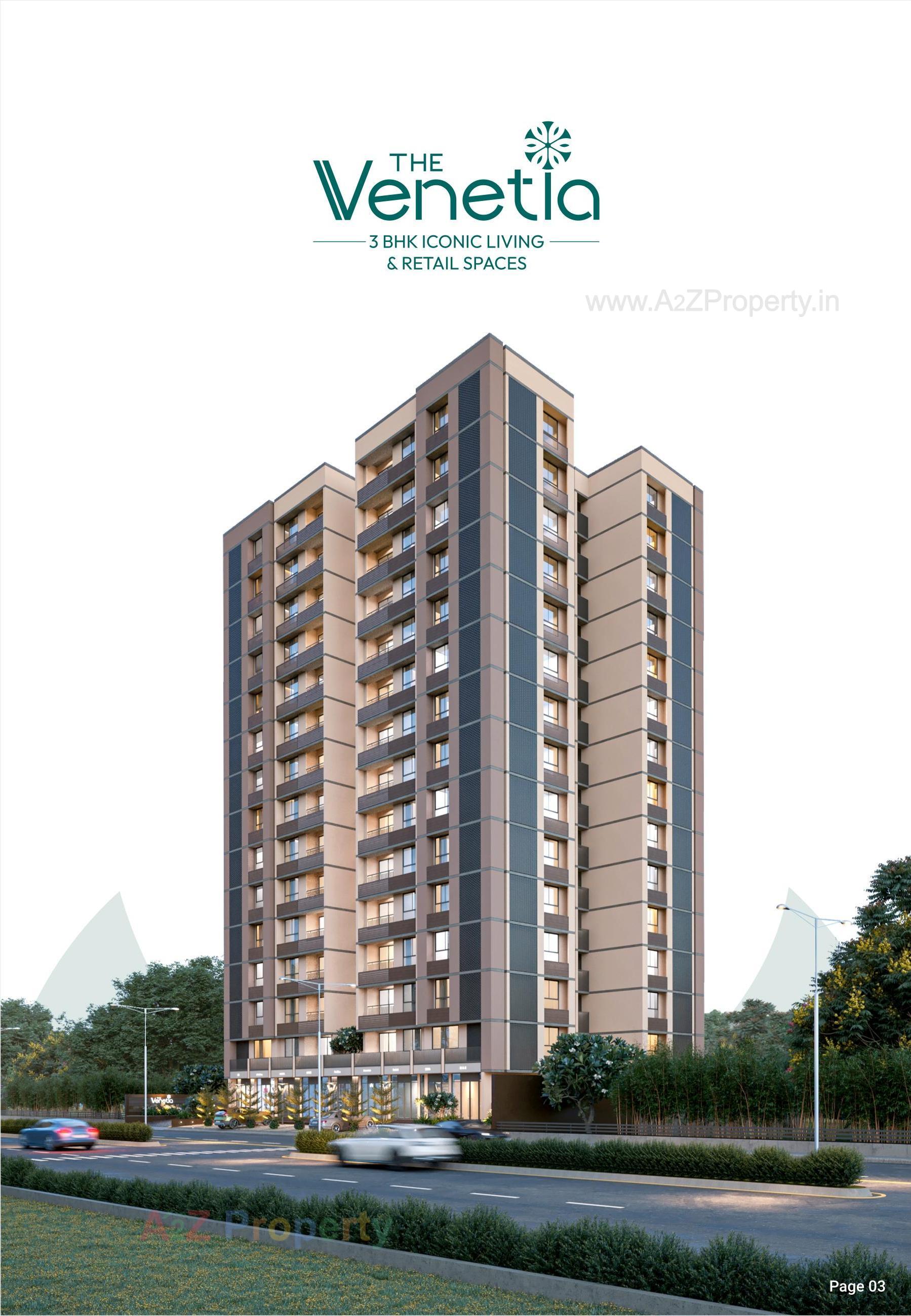 3D Elevation of real estate project The Venetia located at Khoraj, Gandhinagar, Gujarat